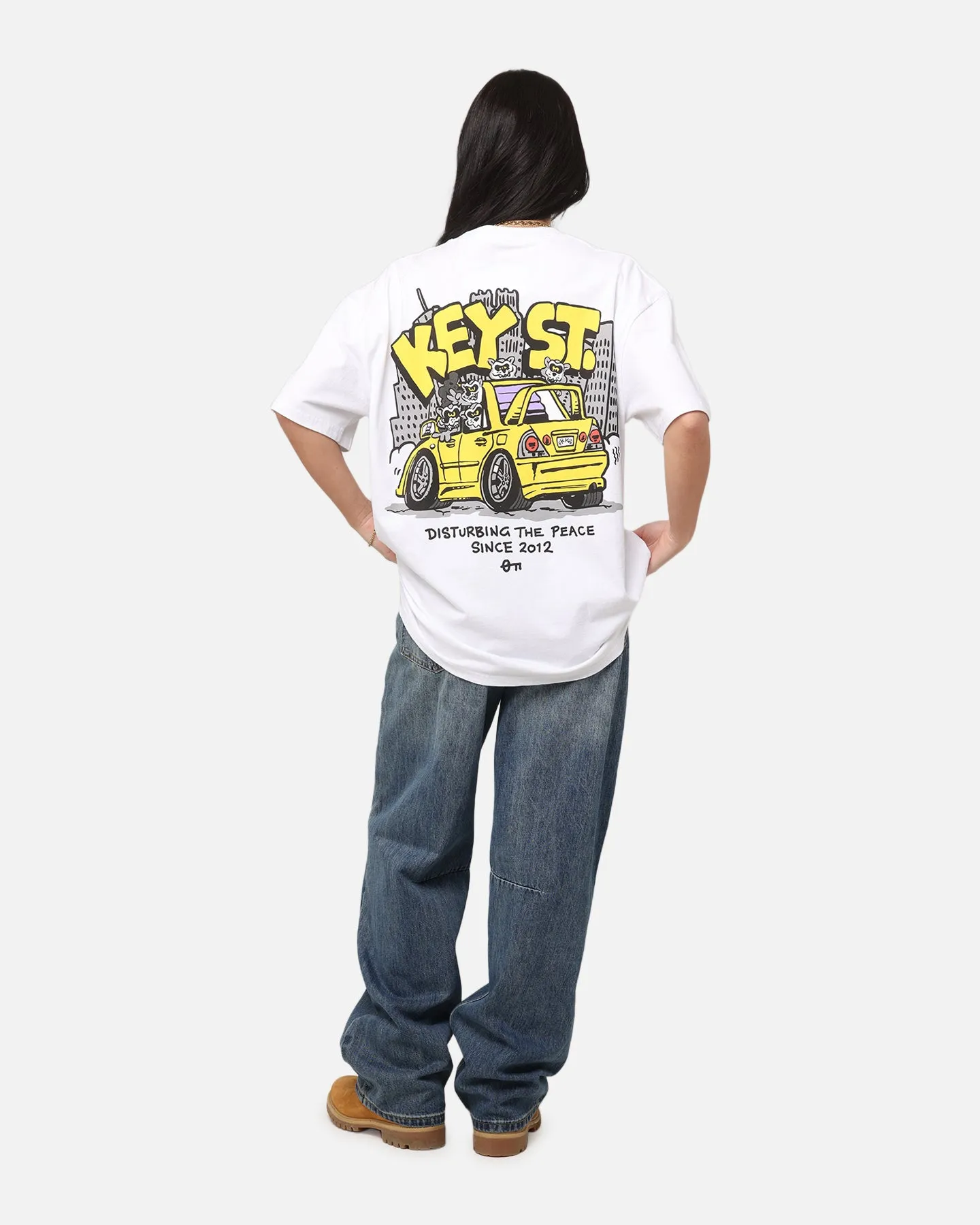 Key Street X FRKO Racoons T-Shirt White