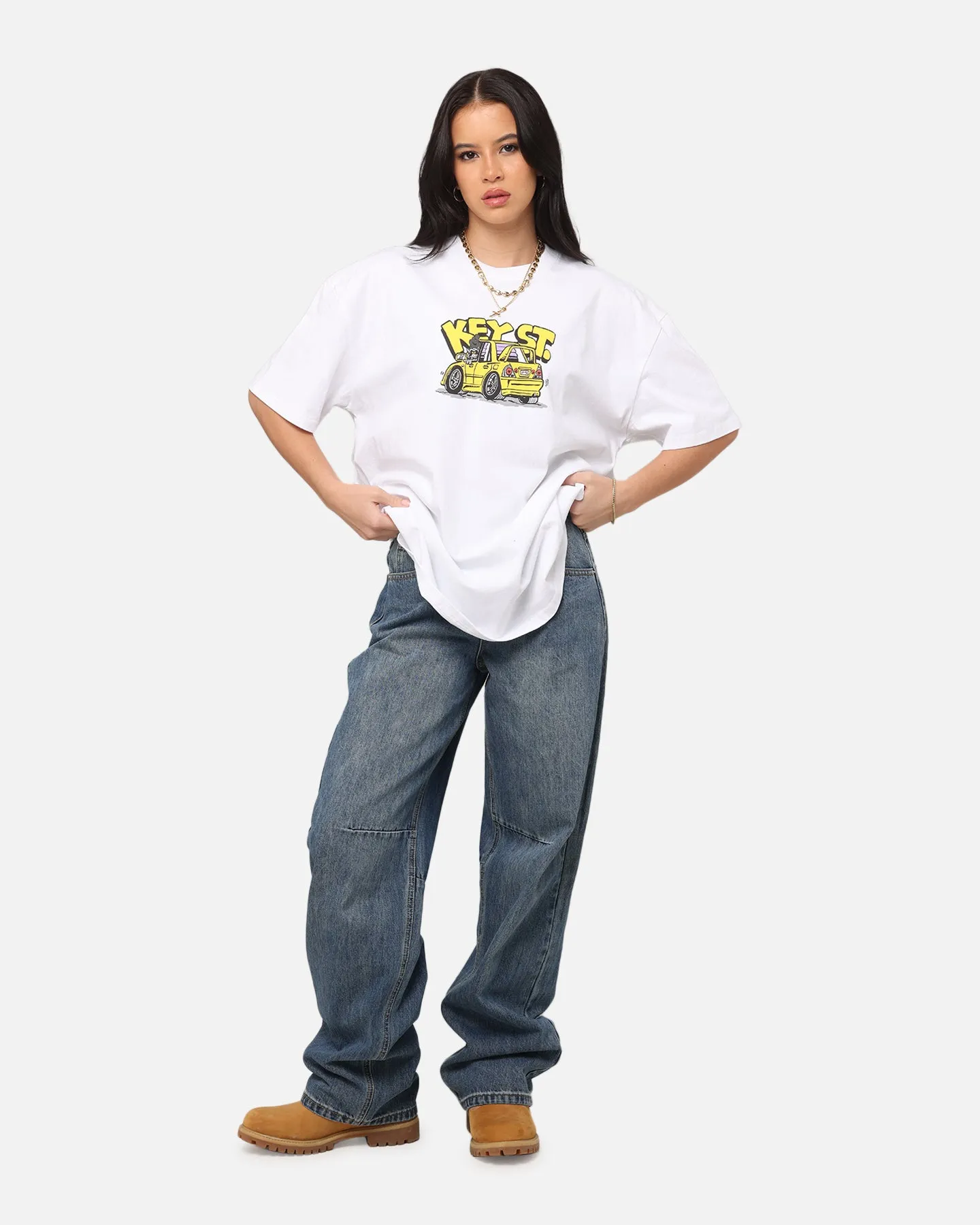 Key Street X FRKO Racoons T-Shirt White