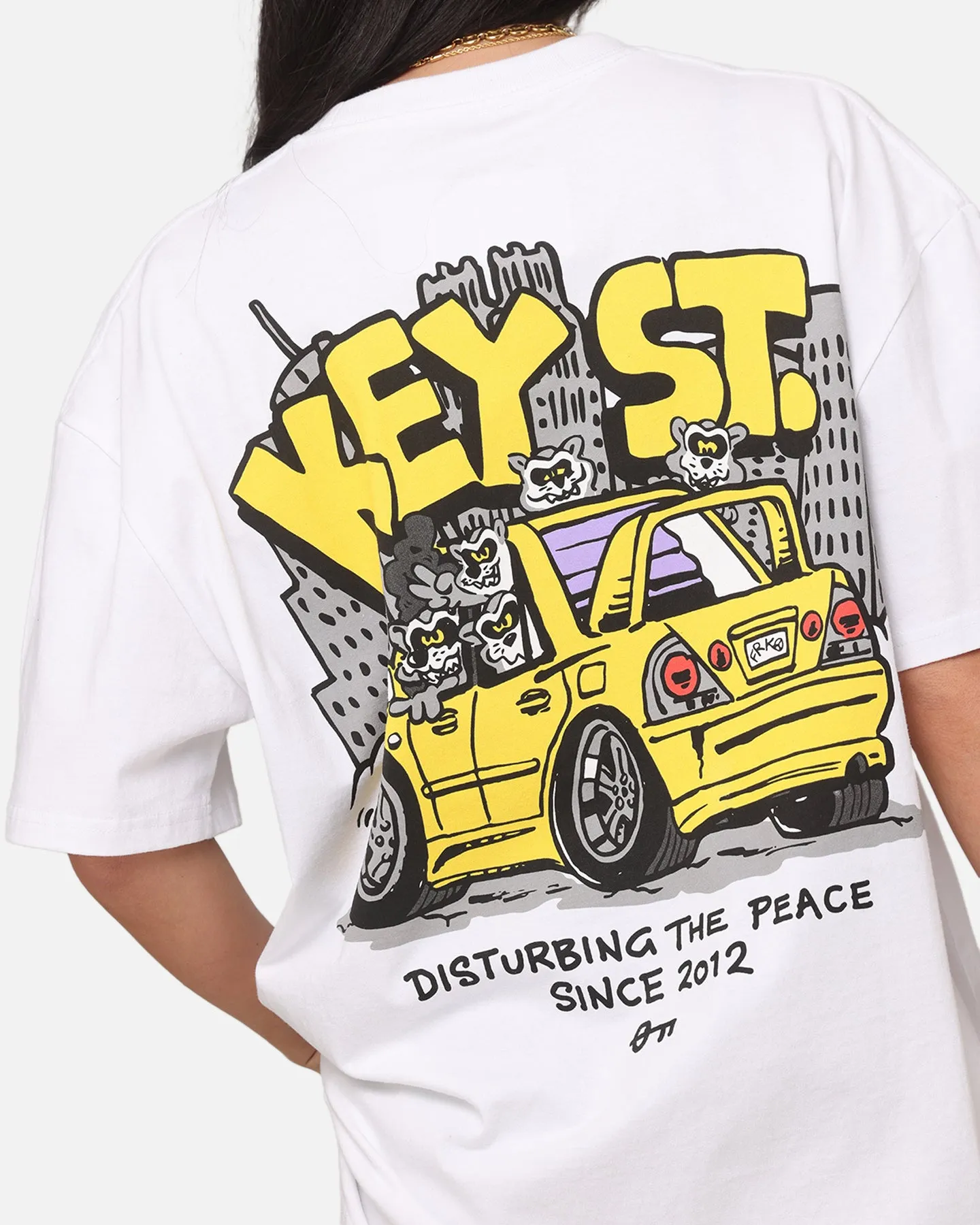 Key Street X FRKO Racoons T-Shirt White