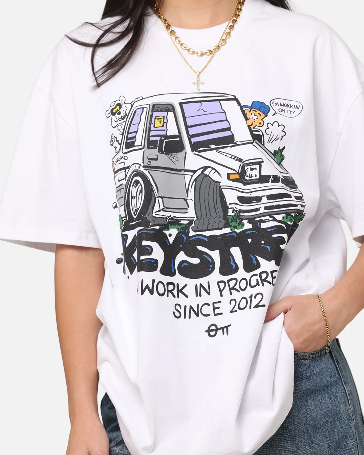 Key Street X FRKO Wip T-Shirt White