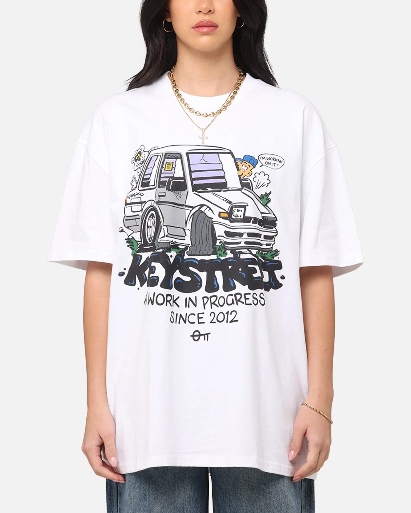 Key Street X FRKO Wip T-Shirt White