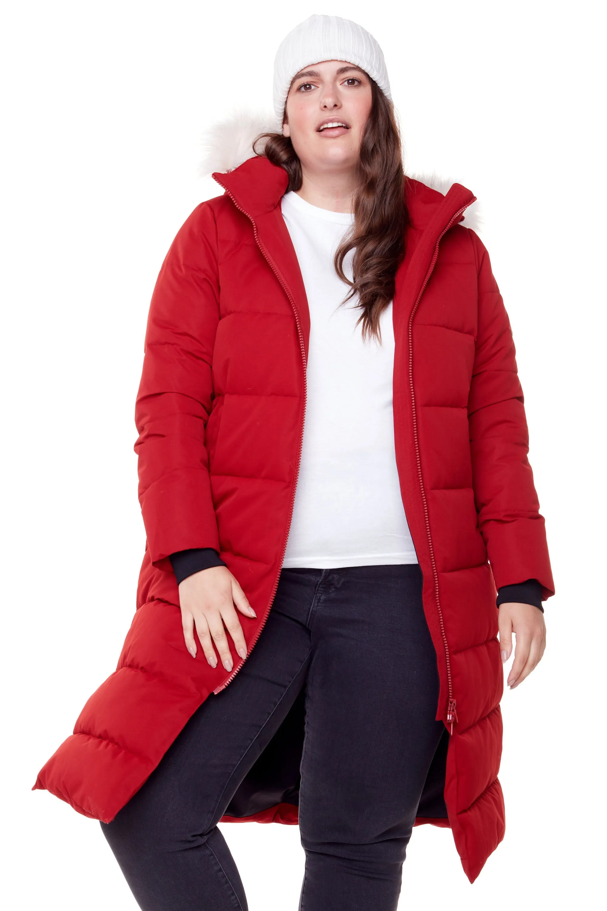 KLUANE PLUS | WOMEN'S VEGAN DOWN (RECYCLED) ULTRA LONG LENGTH PARKA (PLUS SIZE)