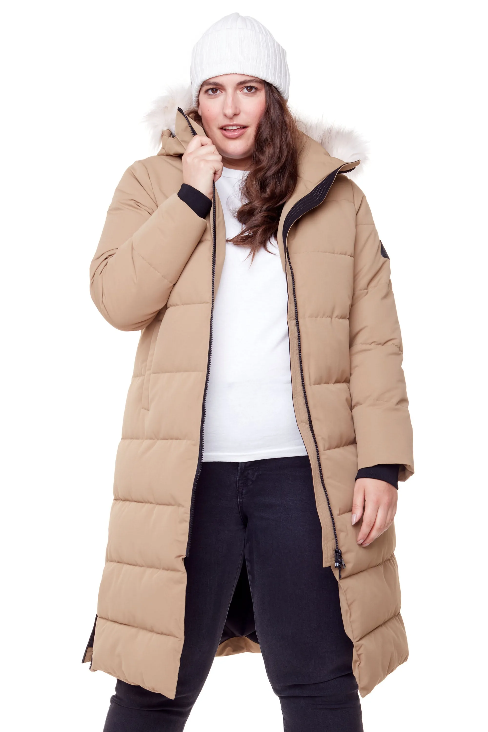 KLUANE PLUS | WOMEN'S VEGAN DOWN (RECYCLED) ULTRA LONG LENGTH PARKA (PLUS SIZE)
