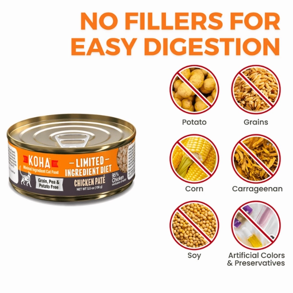 KOHA LID Chicken Pate Canned Cat Food