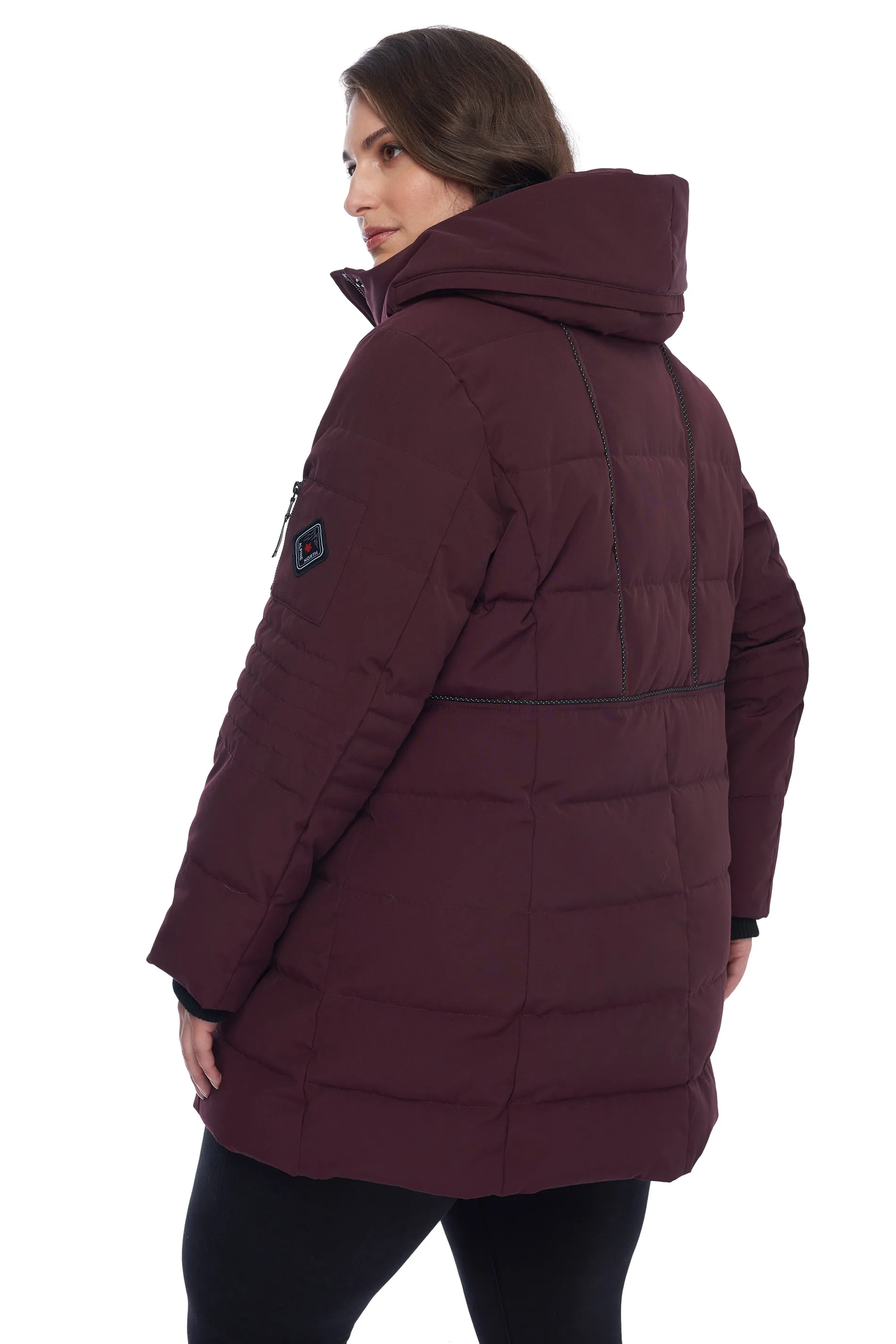 KOOTNEY PLUS | WOMEN'S VEGAN DOWN (RECYCLED) MID-LENGTH PARKA (PLUS SIZE)