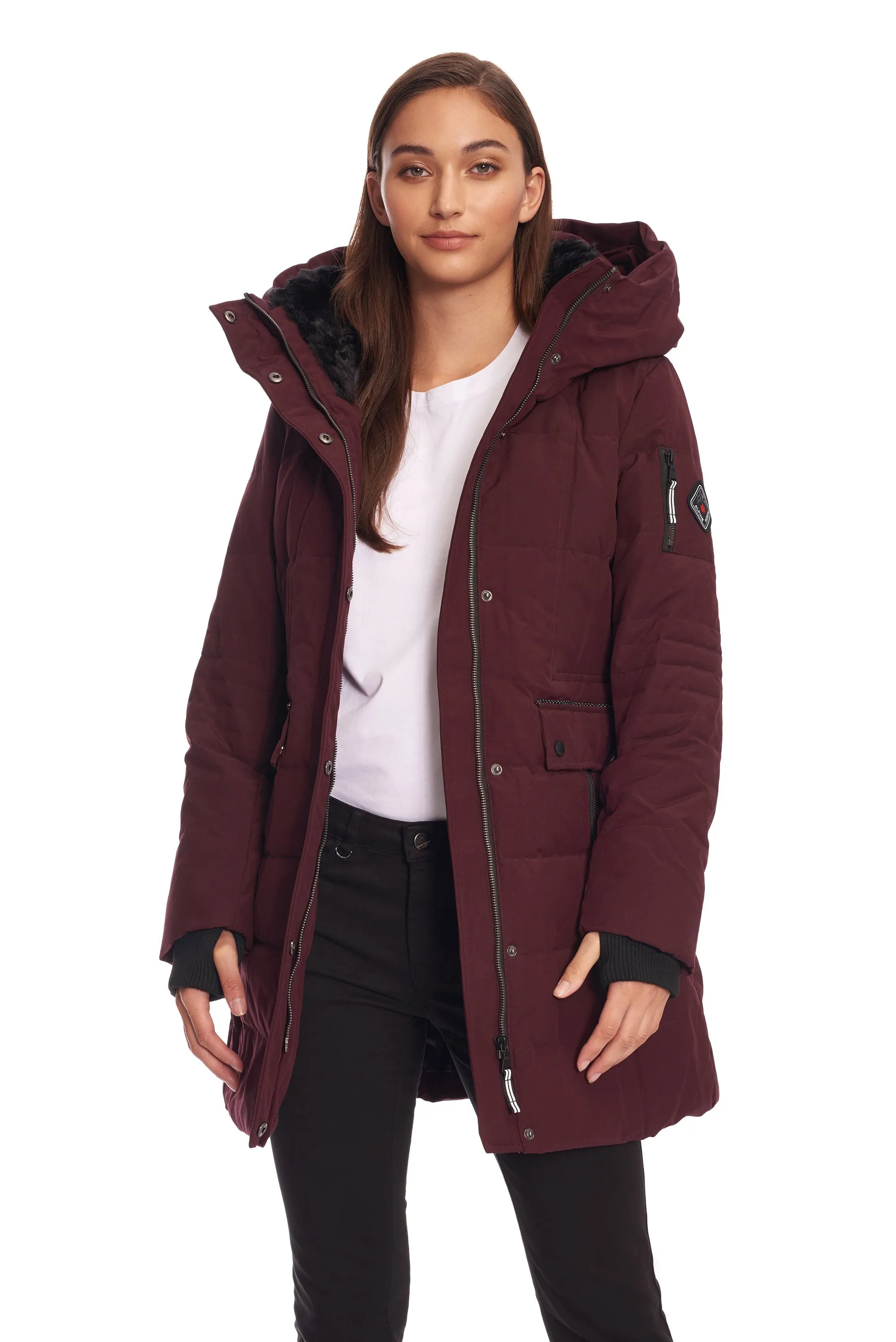 KOOTNEY | WOMEN'S VEGAN DOWN (RECYCLED) MID-LENGTH PARKA