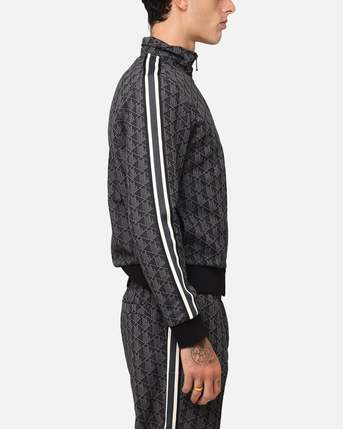 Lacoste Core Originals Monograms Track Jacket Black/Graphite