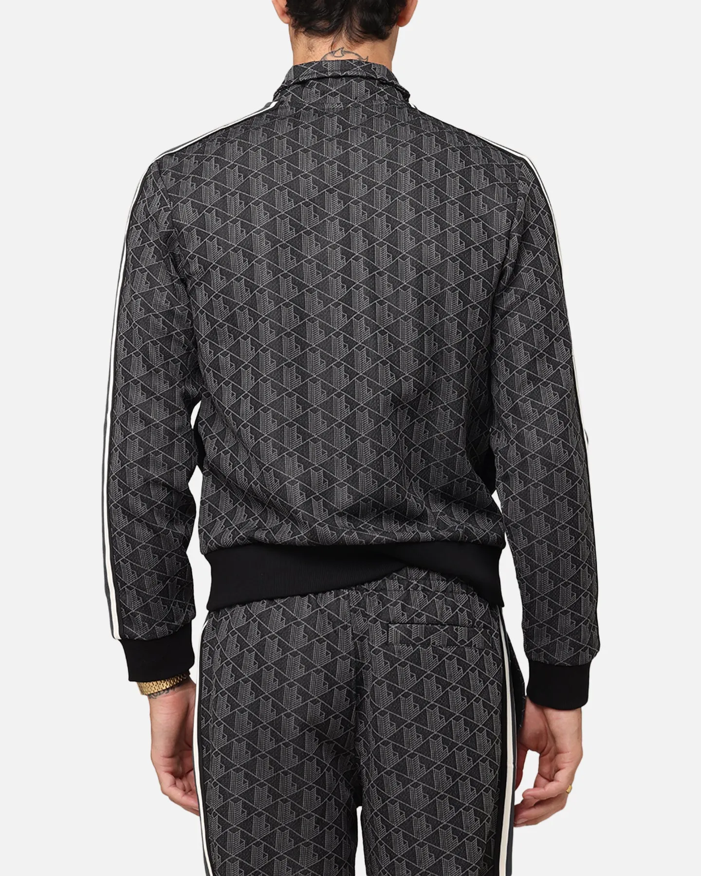Lacoste Core Originals Monograms Track Jacket Black/Graphite
