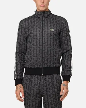Lacoste Core Originals Monograms Track Jacket Black/Graphite