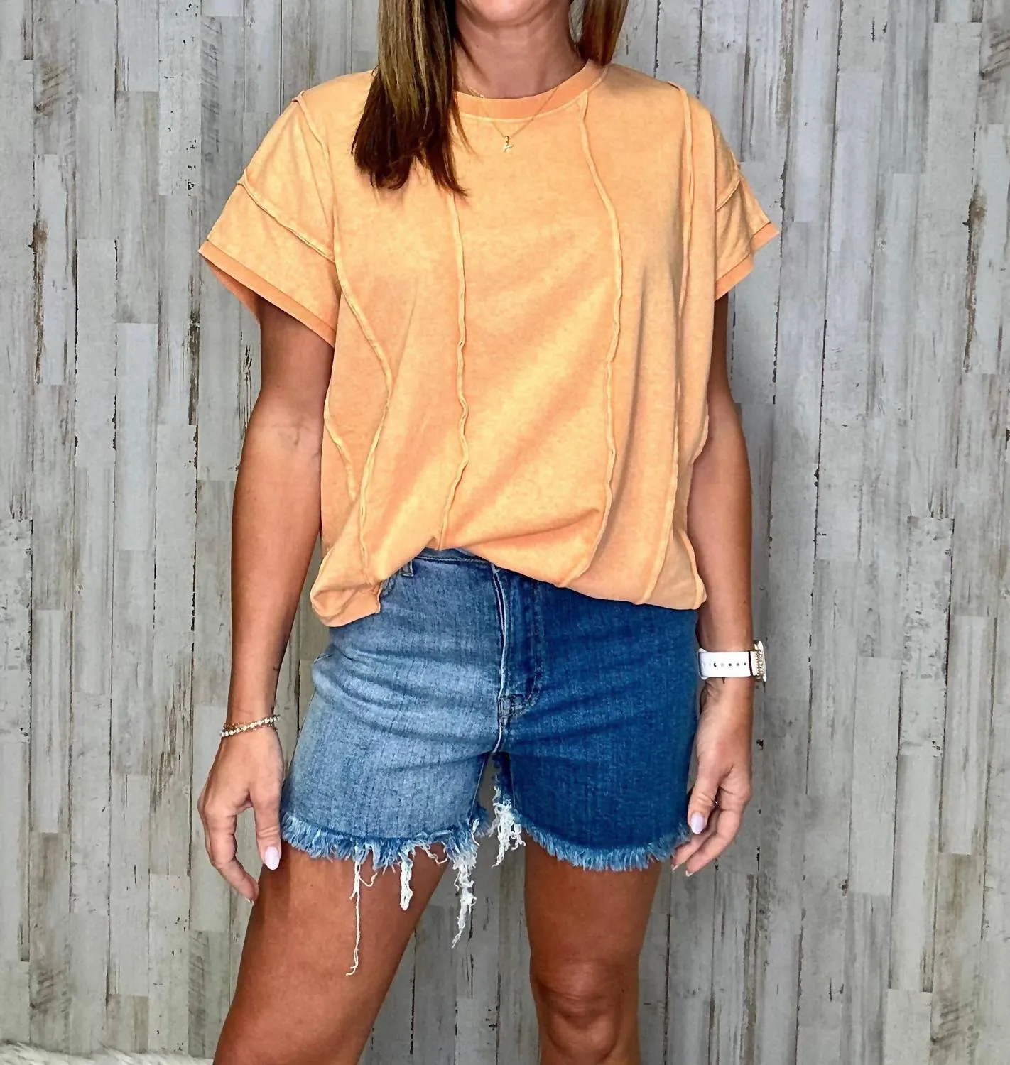 Larisa High Rise Shorts In Blue