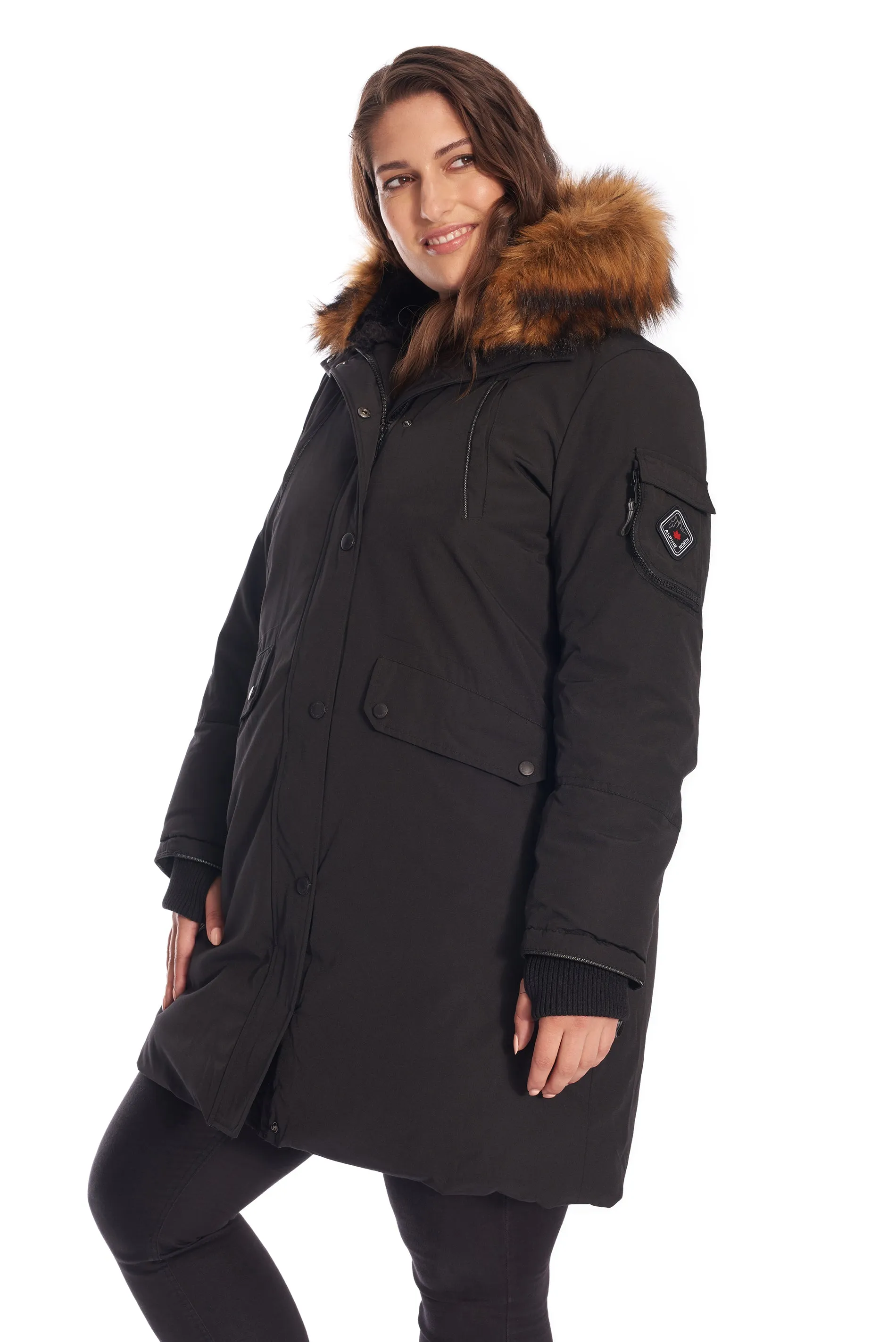 LAURENTIAN PLUS | WOMEN'S VEGAN DOWN (RECYCLED) LONG PARKA (PLUS SIZE)