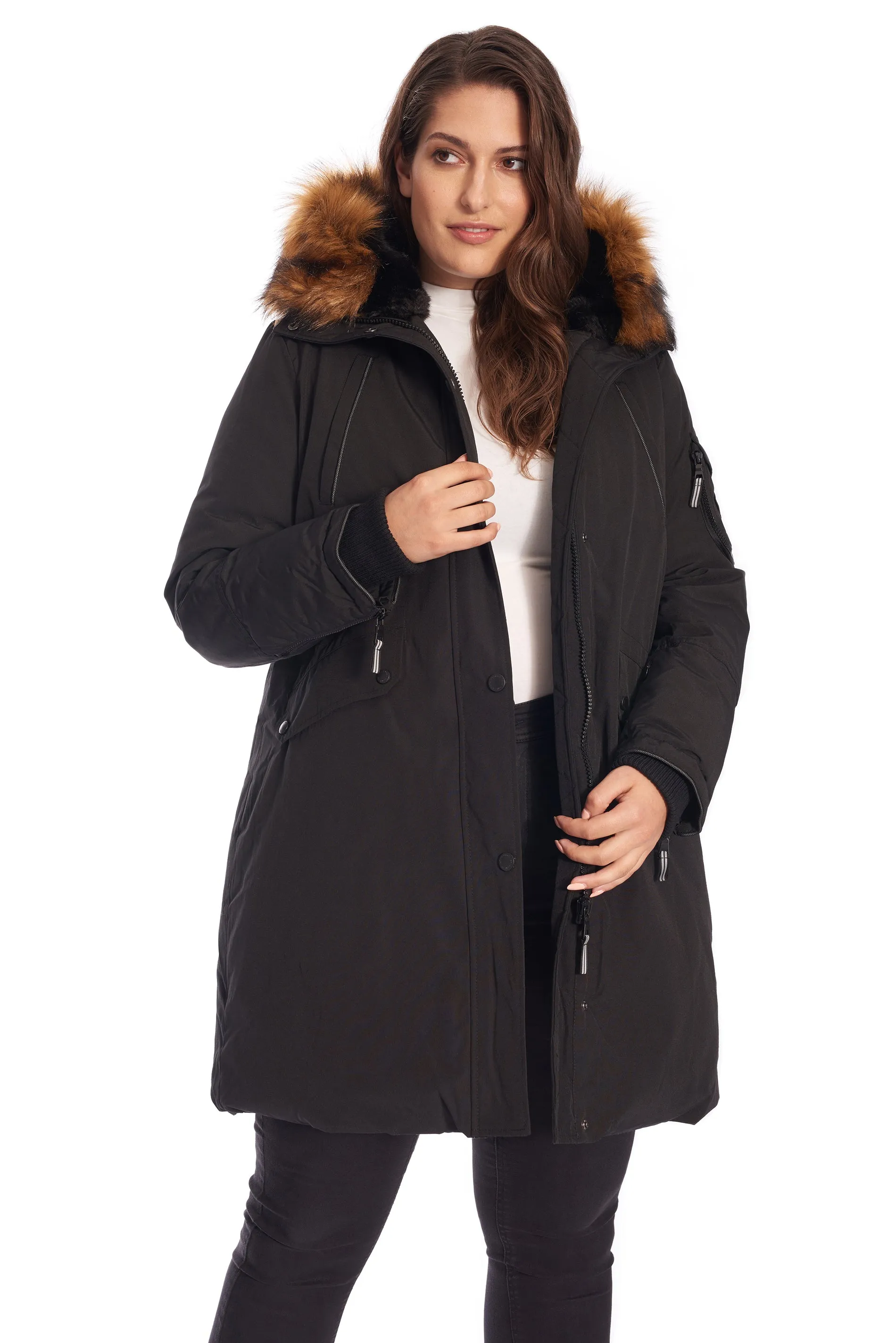 LAURENTIAN PLUS | WOMEN'S VEGAN DOWN (RECYCLED) LONG PARKA (PLUS SIZE)