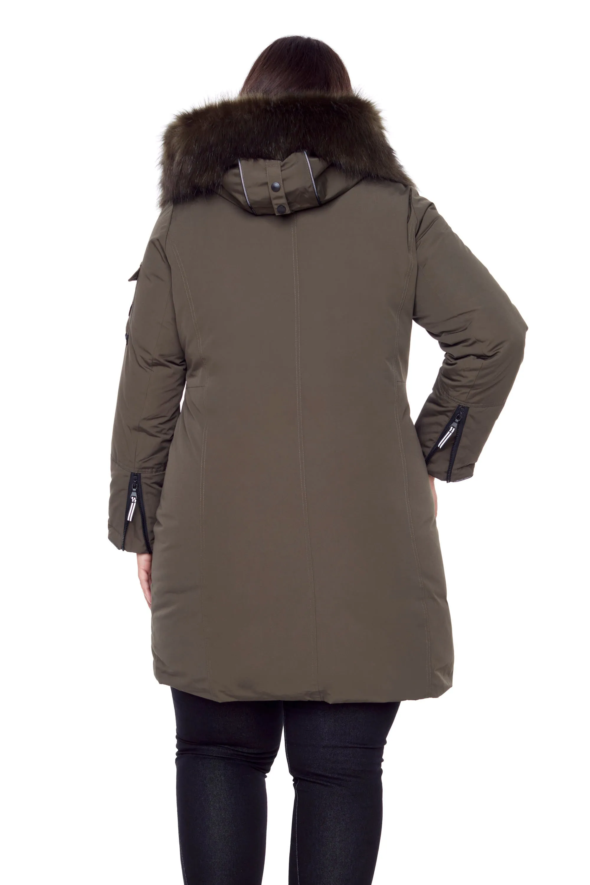 LAURENTIAN PLUS | WOMEN'S VEGAN DOWN (RECYCLED) LONG PARKA (PLUS SIZE)
