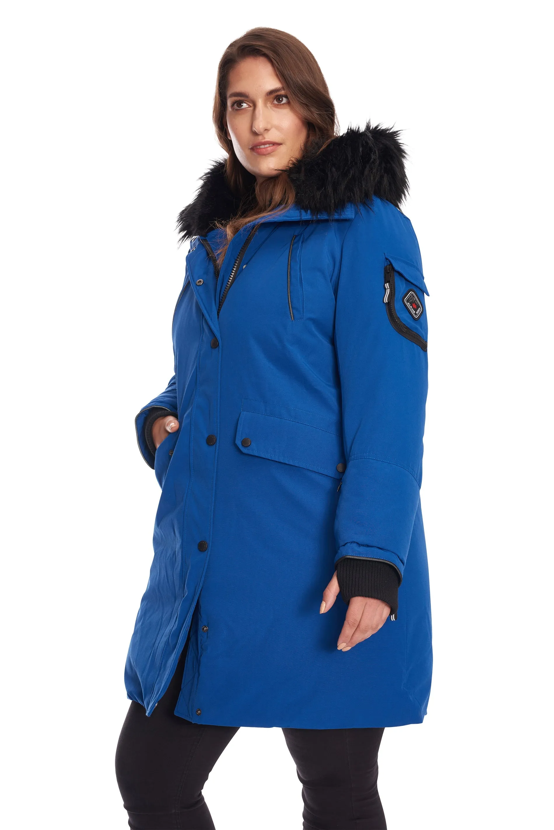 LAURENTIAN PLUS | WOMEN'S VEGAN DOWN (RECYCLED) LONG PARKA (PLUS SIZE)