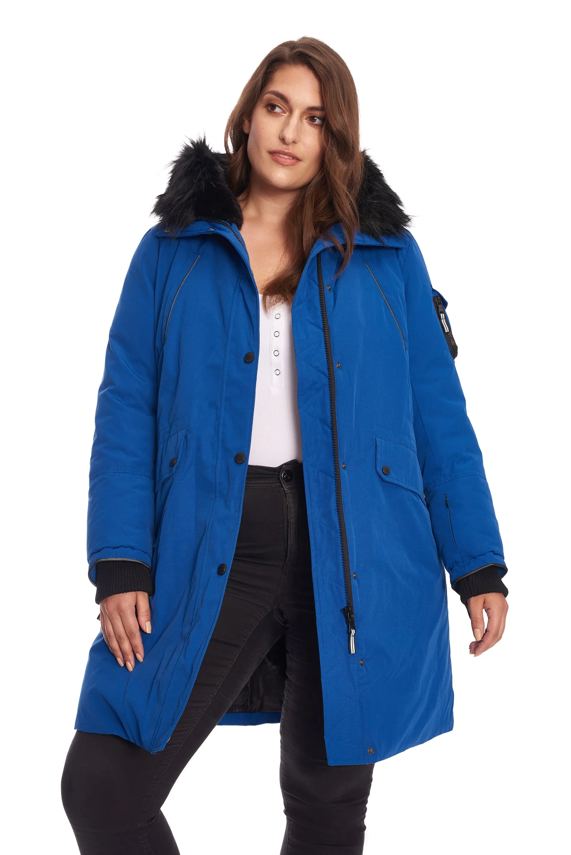 LAURENTIAN PLUS | WOMEN'S VEGAN DOWN (RECYCLED) LONG PARKA (PLUS SIZE)
