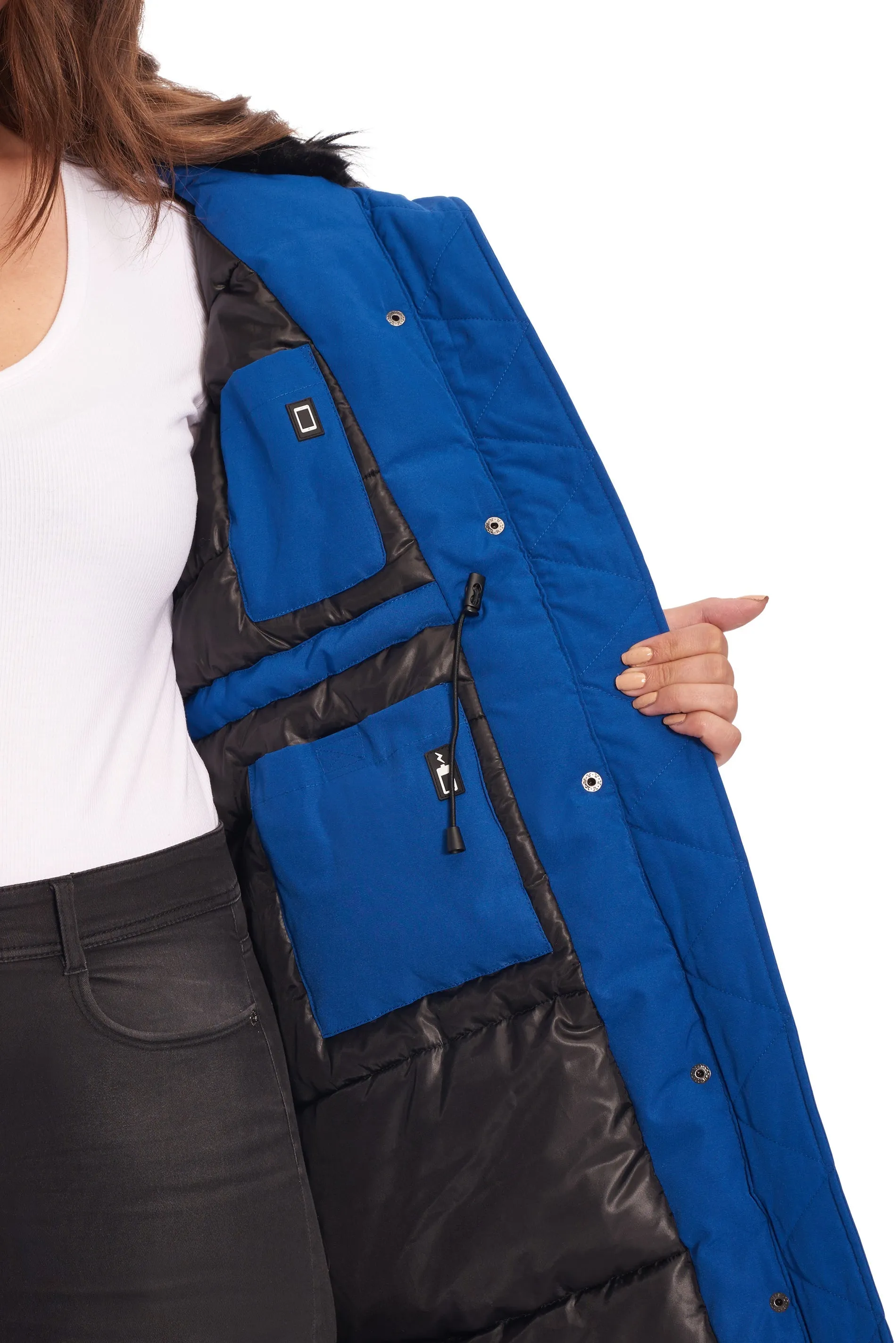 LAURENTIAN PLUS | WOMEN'S VEGAN DOWN (RECYCLED) LONG PARKA (PLUS SIZE)
