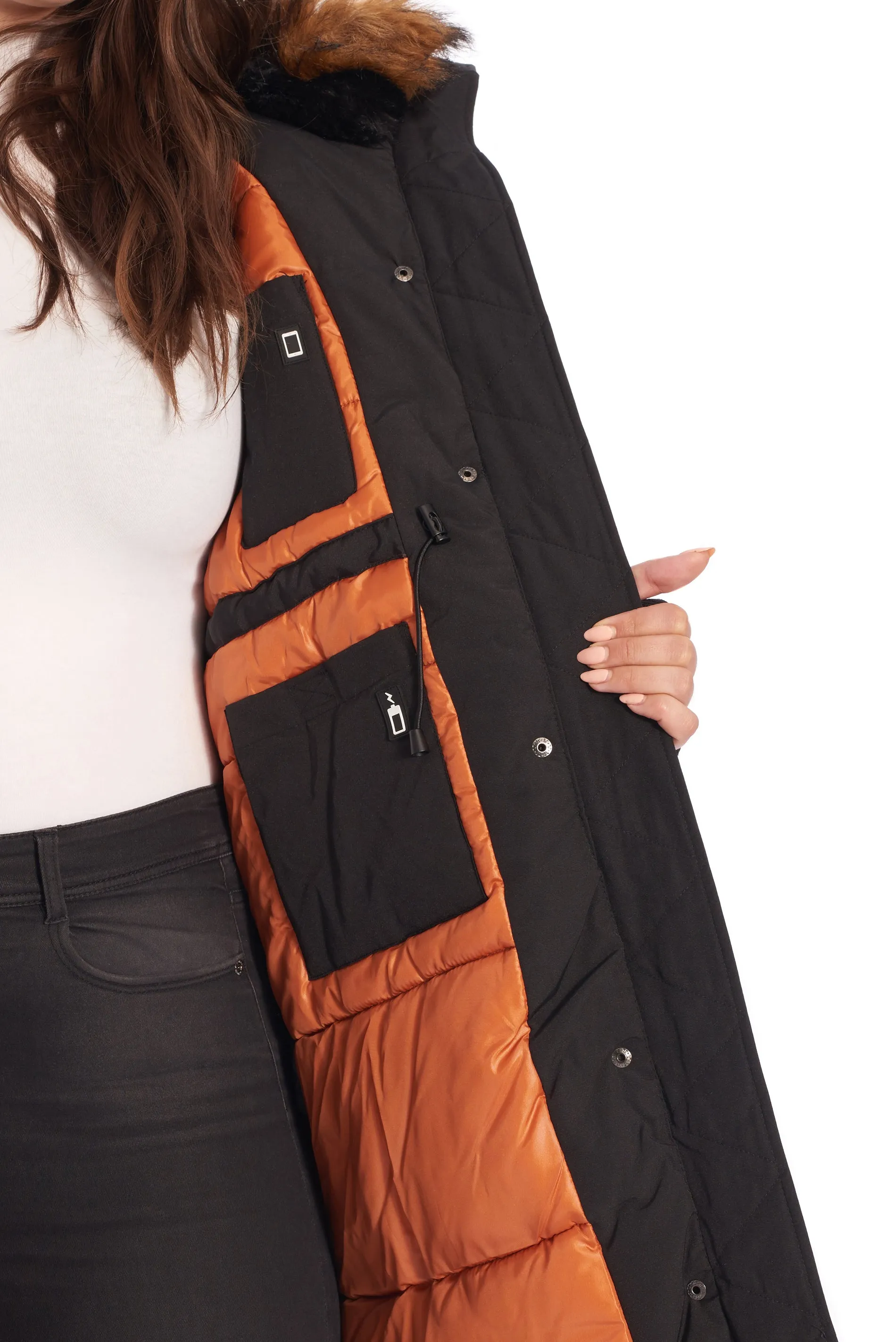LAURENTIAN PLUS | WOMEN'S VEGAN DOWN (RECYCLED) LONG PARKA (PLUS SIZE)