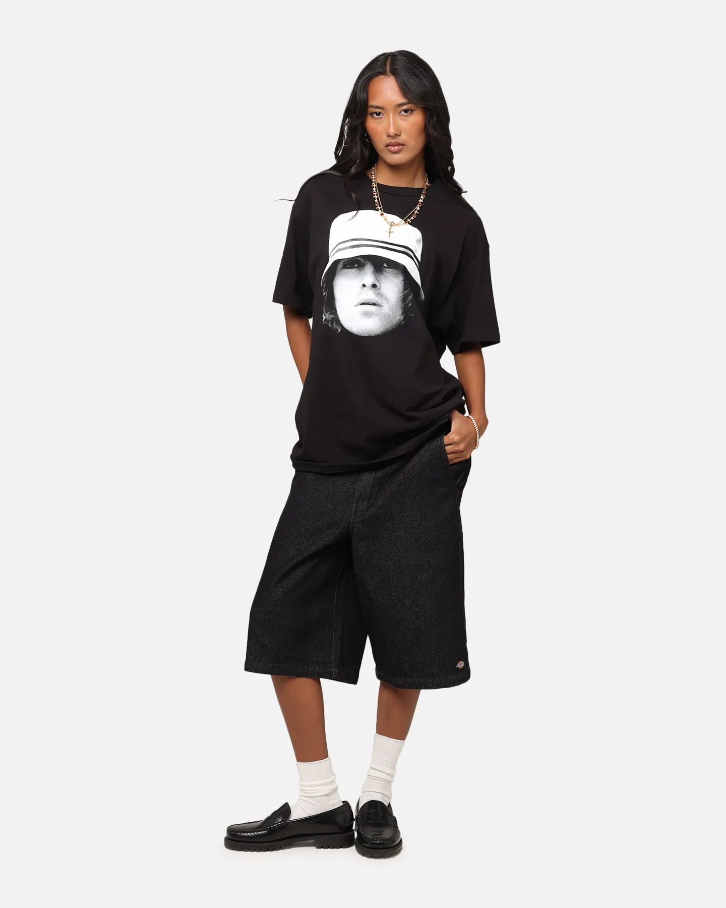 Liam Gallagher Bucket Hat T-Shirt Black