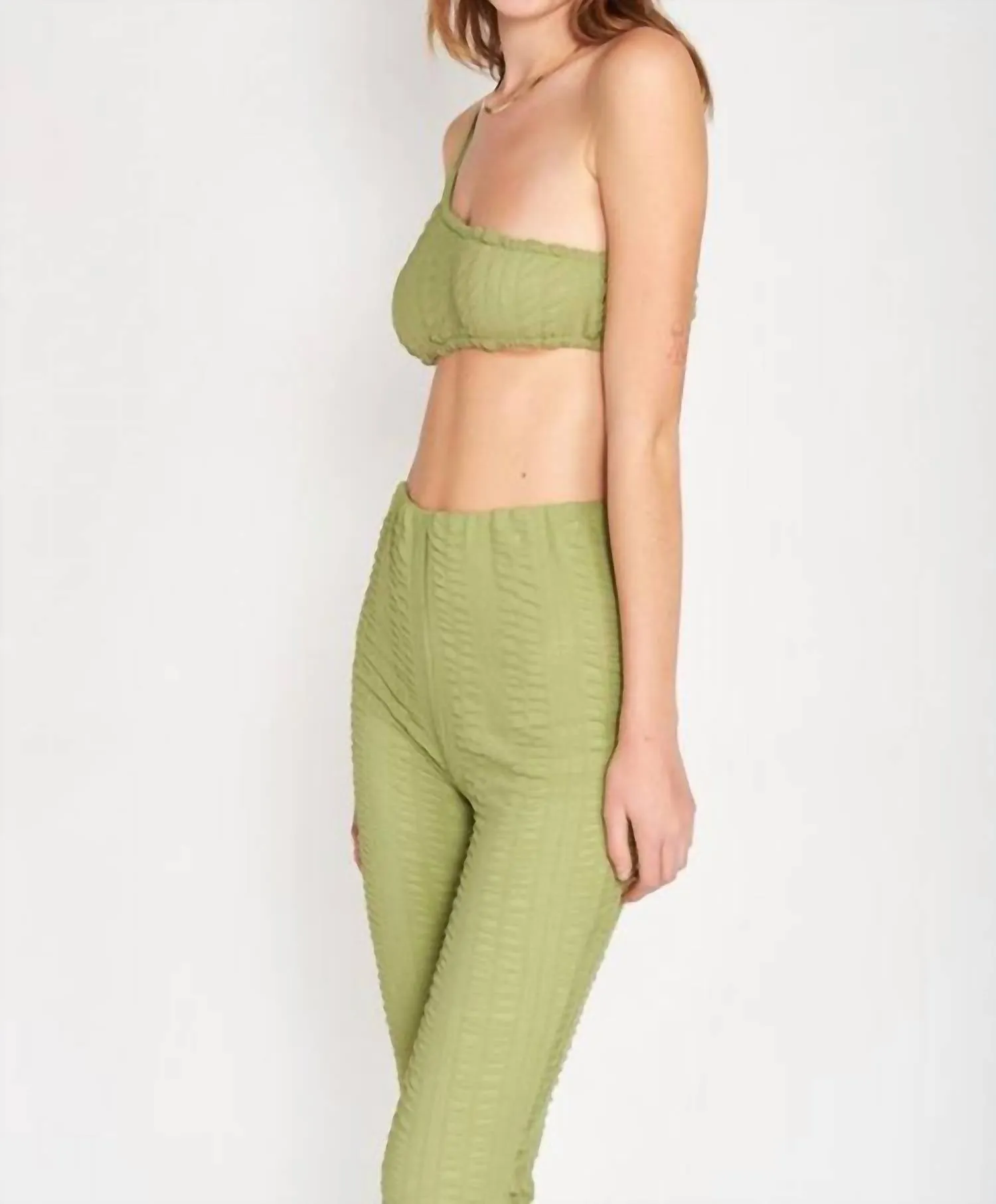 Life Is Beautiful Pant Set In Meadow Green
