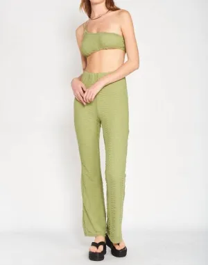 Life Is Beautiful Pant Set In Meadow Green