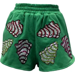 Little Debbie Trees Shorts In Green