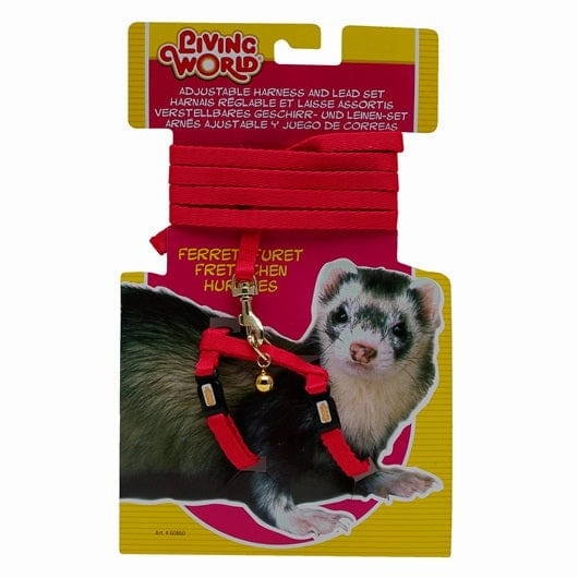 Living World Adjustable Green Harness and Lead Set for Ferrets