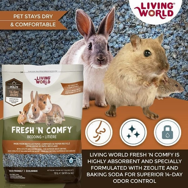 Living World Fresh 'N Comfy Bedding for Small Animals; Blue