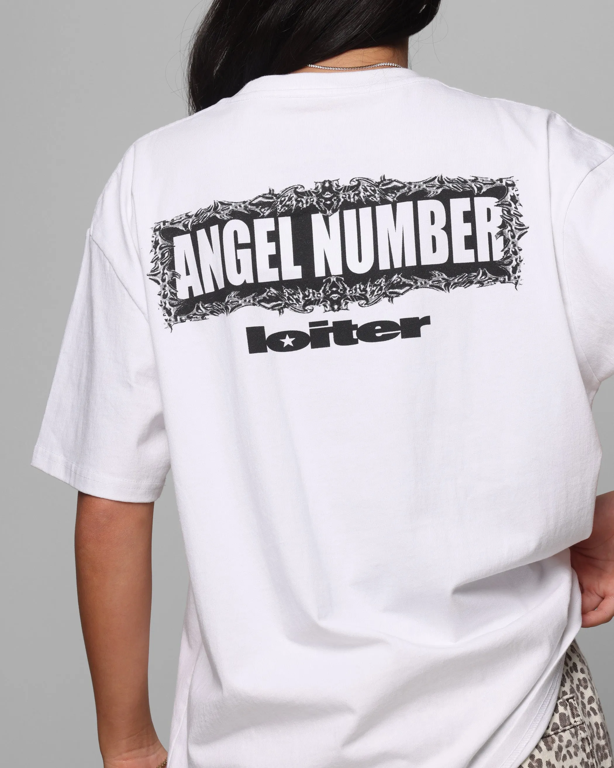 Loiter Angel Number T-Shirt White