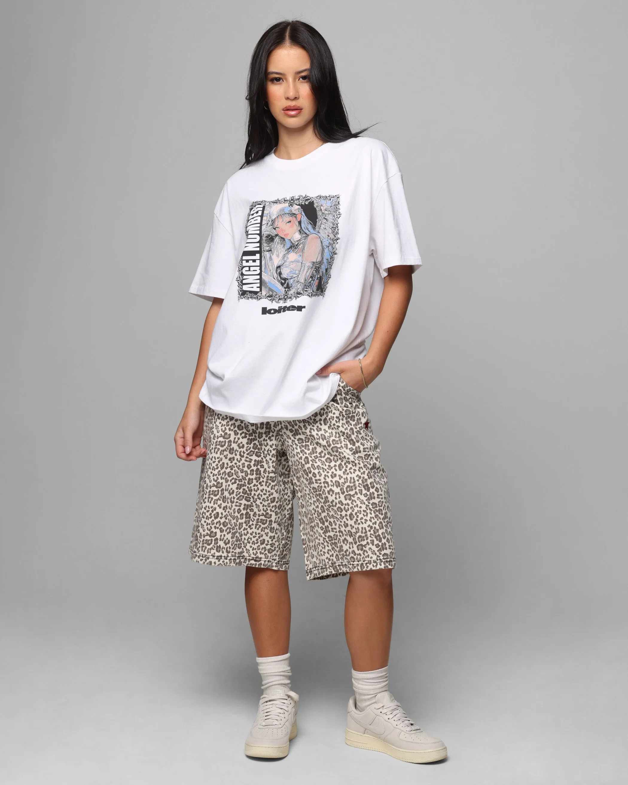 Loiter Angel Number T-Shirt White