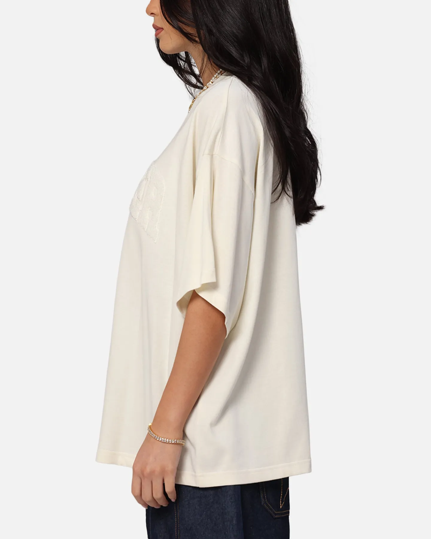 Loiter Arch Premium Boxy T-Shirt Off White