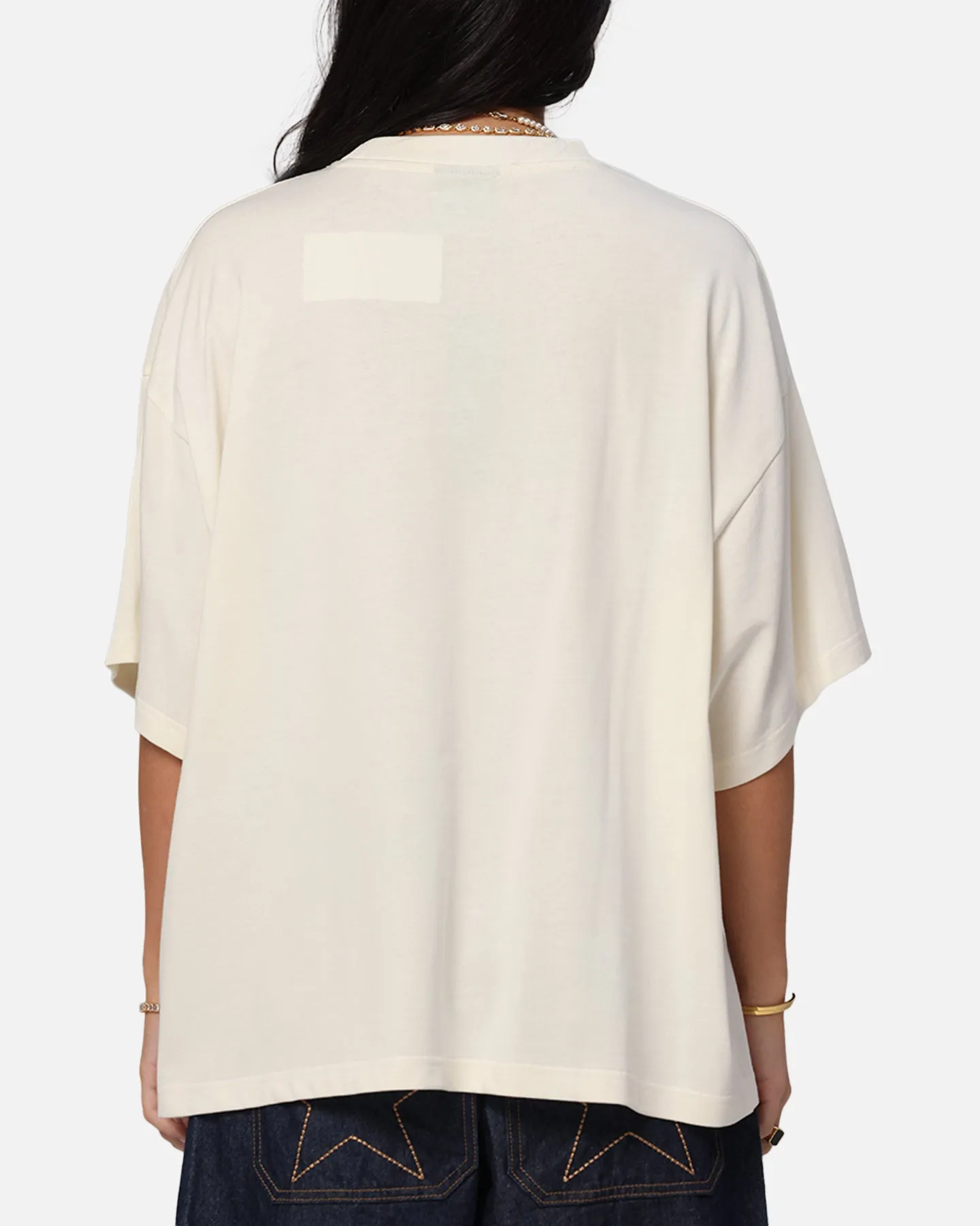 Loiter Arch Premium Boxy T-Shirt Off White