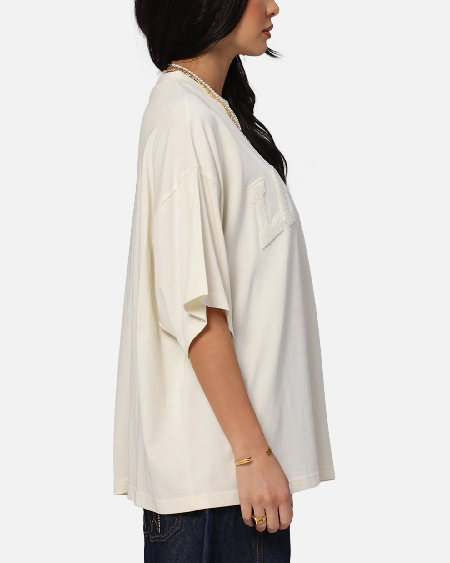 Loiter Arch Premium Boxy T-Shirt Off White