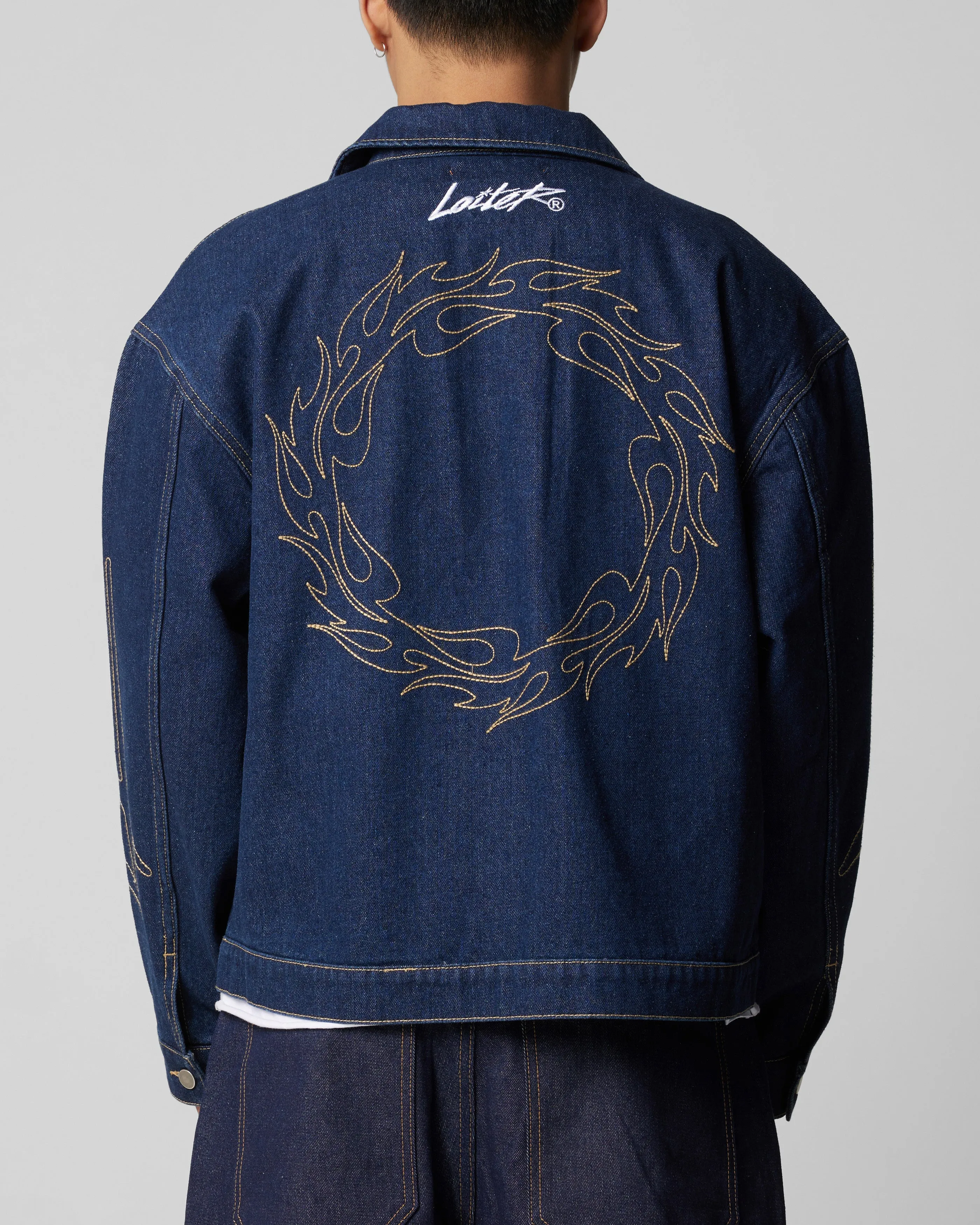 Loiter Chaos Denim Jacket Indigo