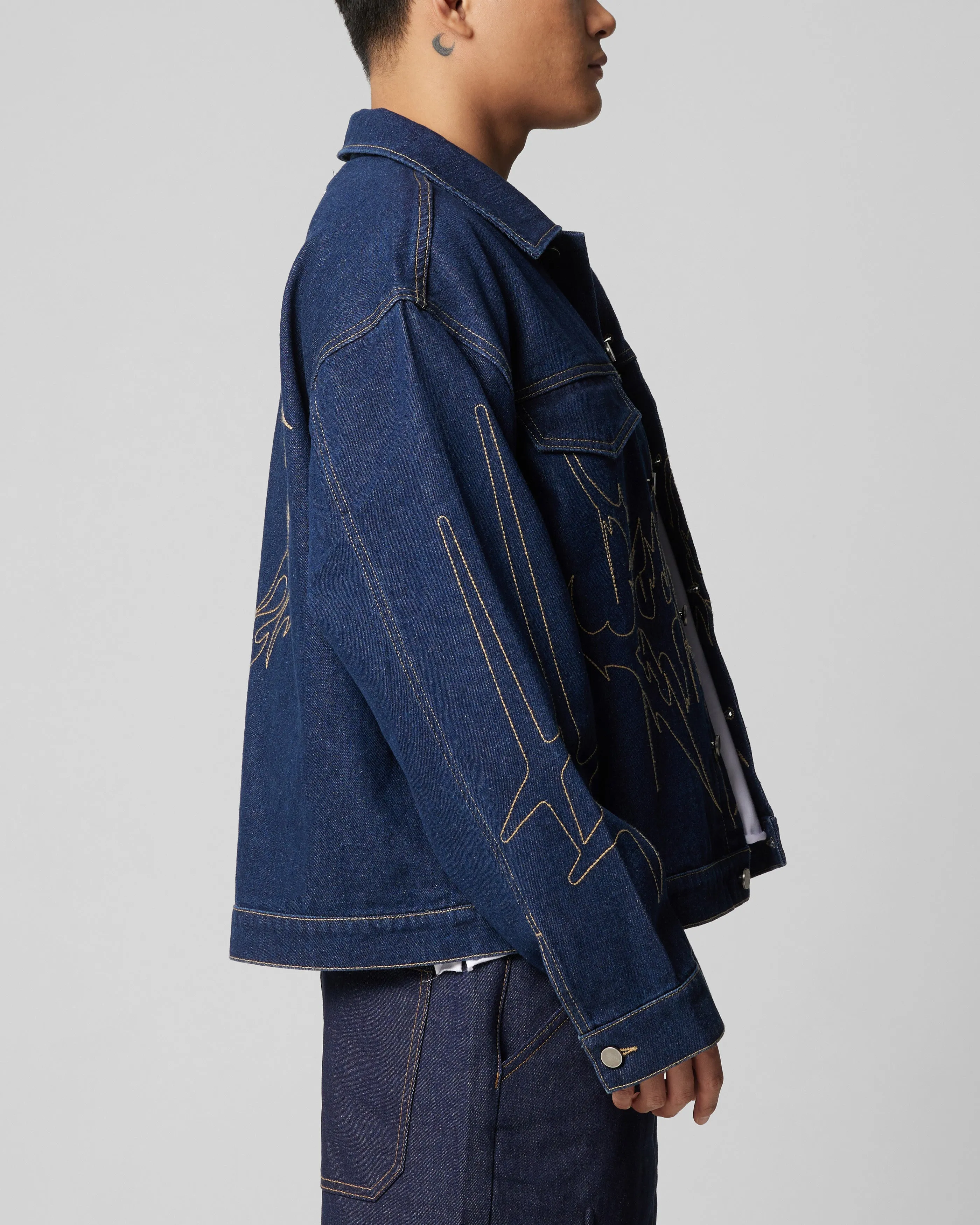 Loiter Chaos Denim Jacket Indigo