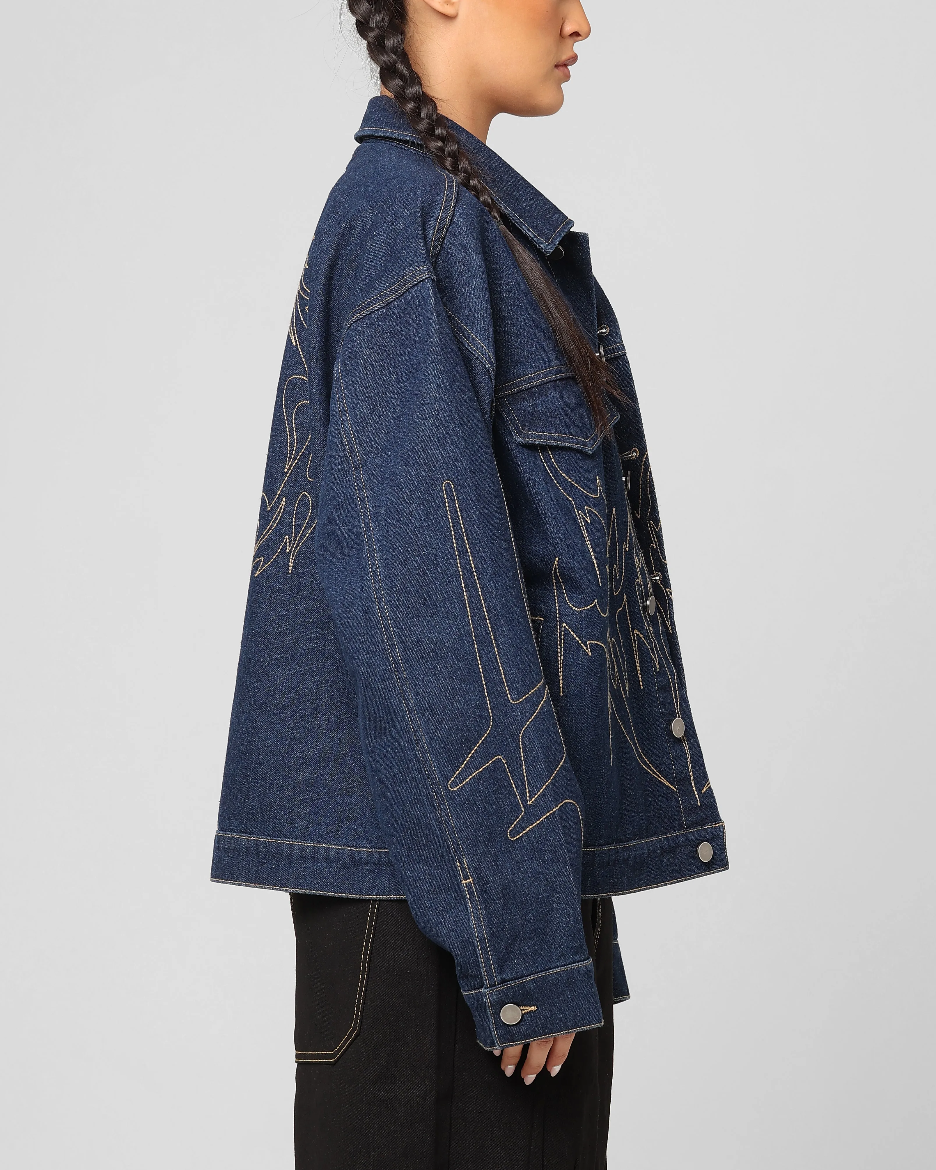 Loiter Chaos Denim Jacket Indigo