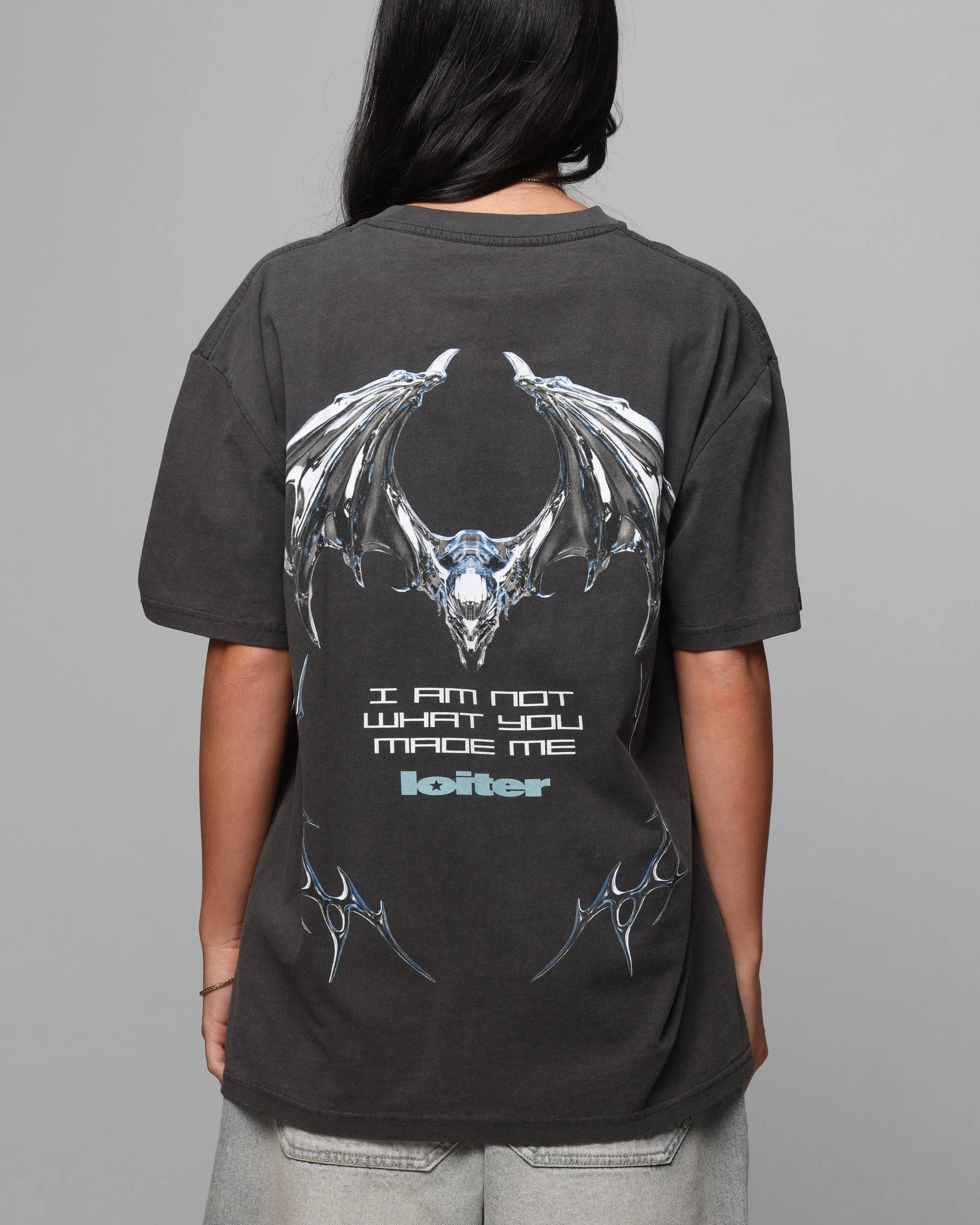 Loiter Chrome Deceiver T-Shirt Black Wash
