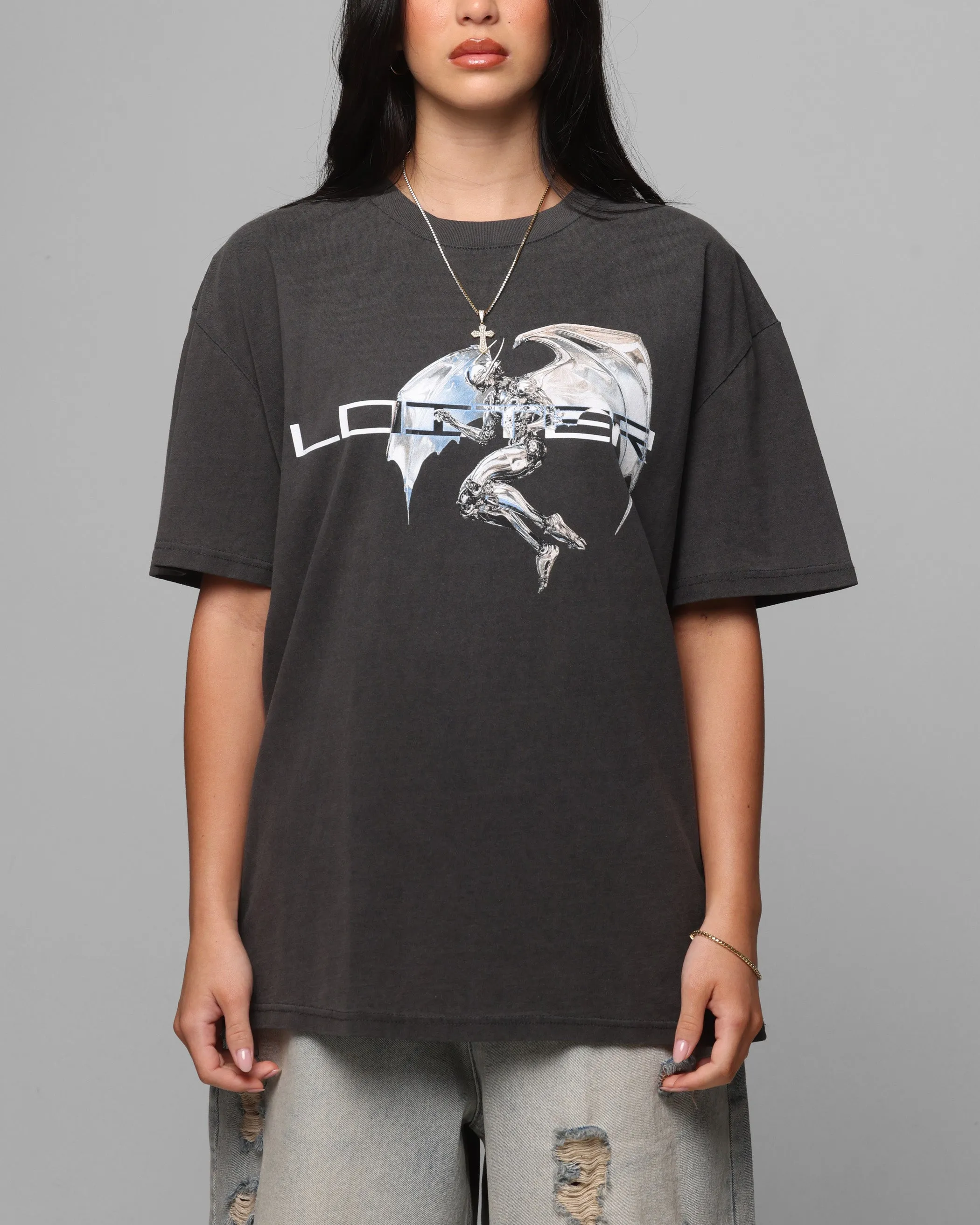 Loiter Chrome Deceiver T-Shirt Black Wash