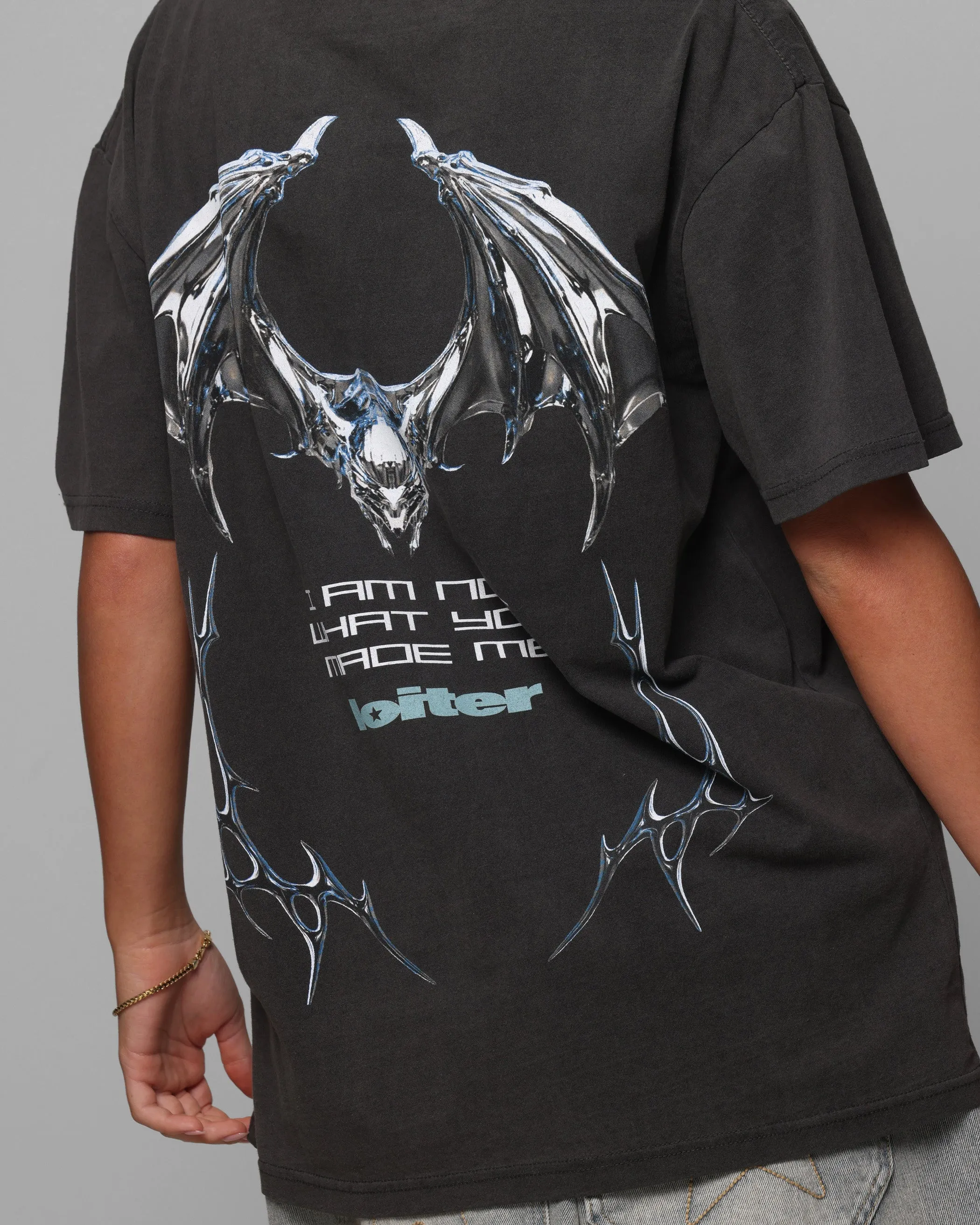Loiter Chrome Deceiver T-Shirt Black Wash