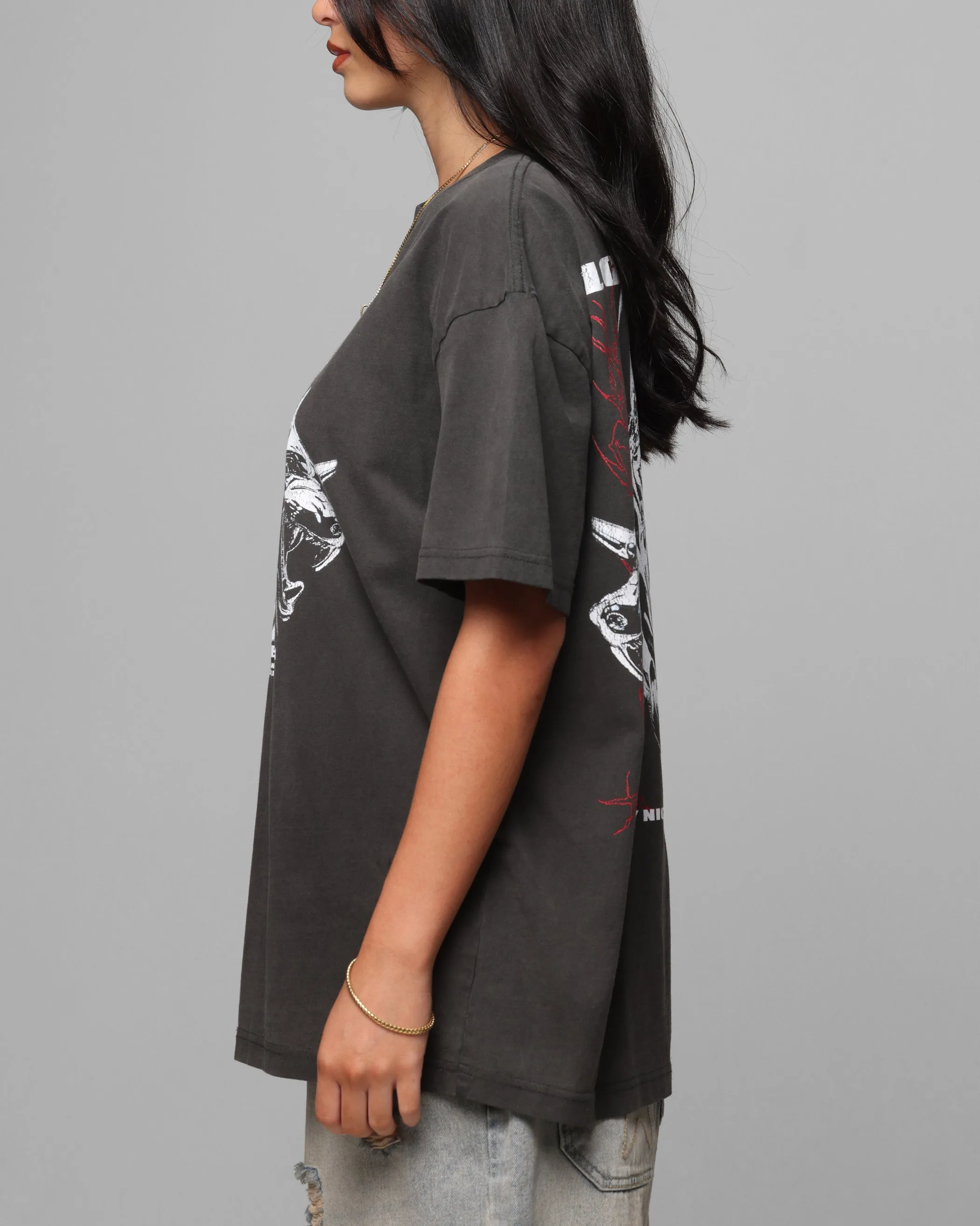 Loiter Chrome Dogs Vintage T-Shirt Black Wash