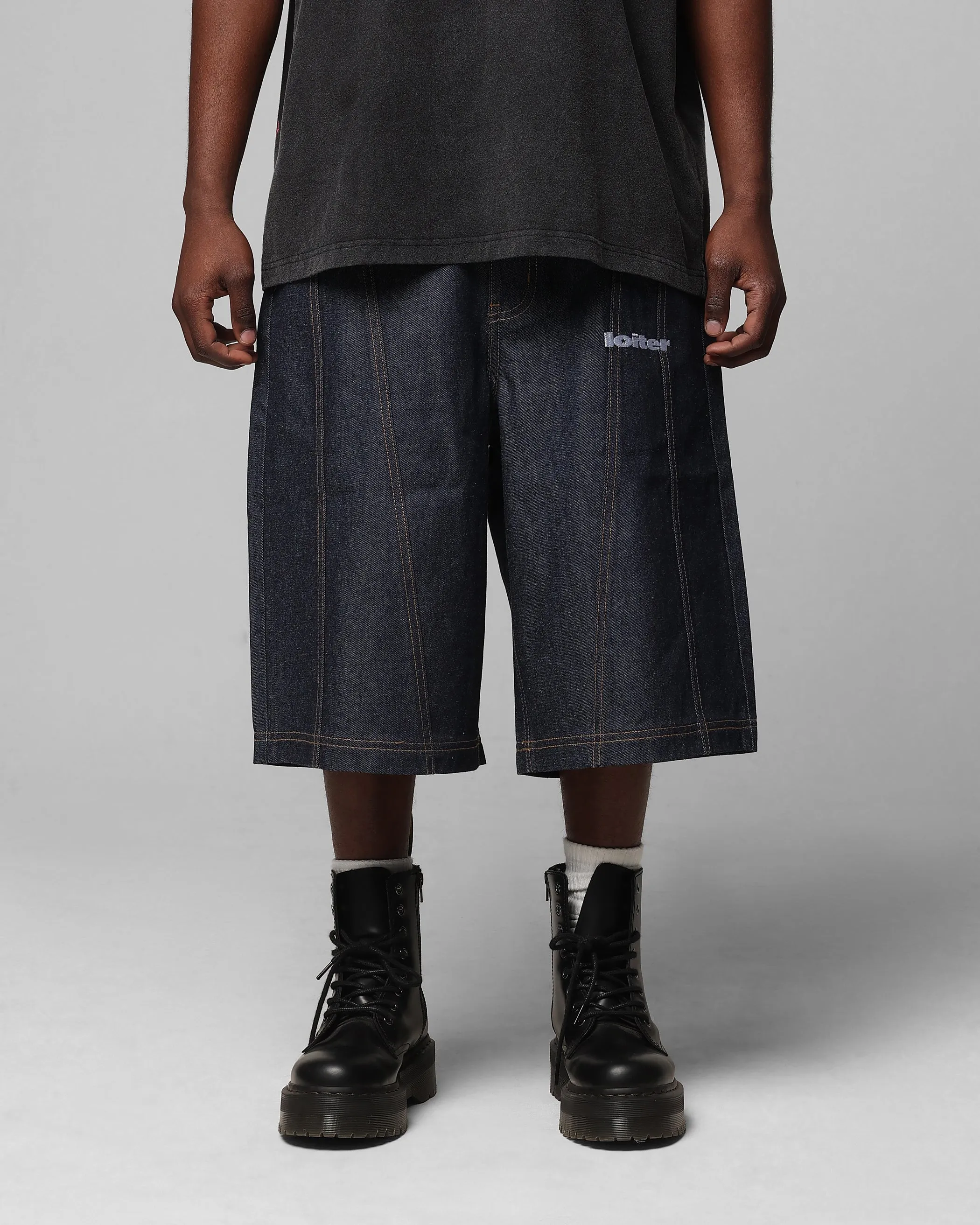 Loiter Collateral Panel Jorts Raw Indigo
