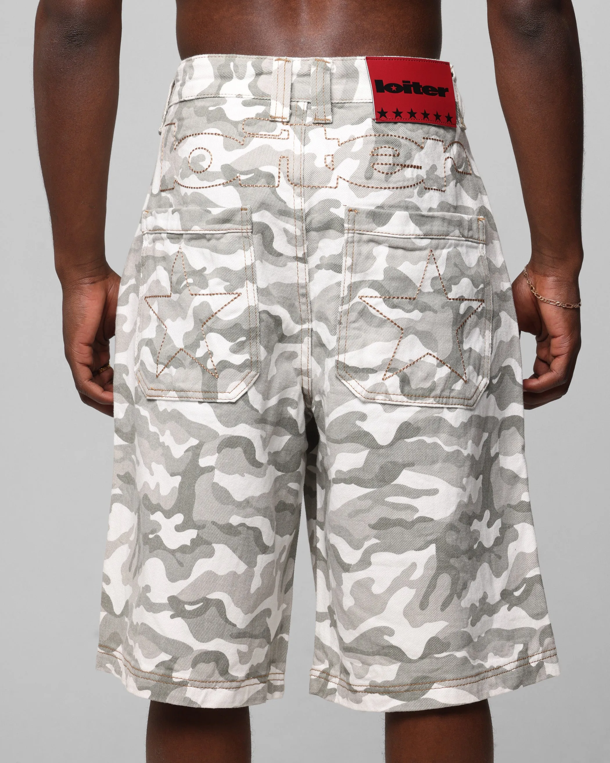Loiter Collateral Panel Jorts Snow Camo