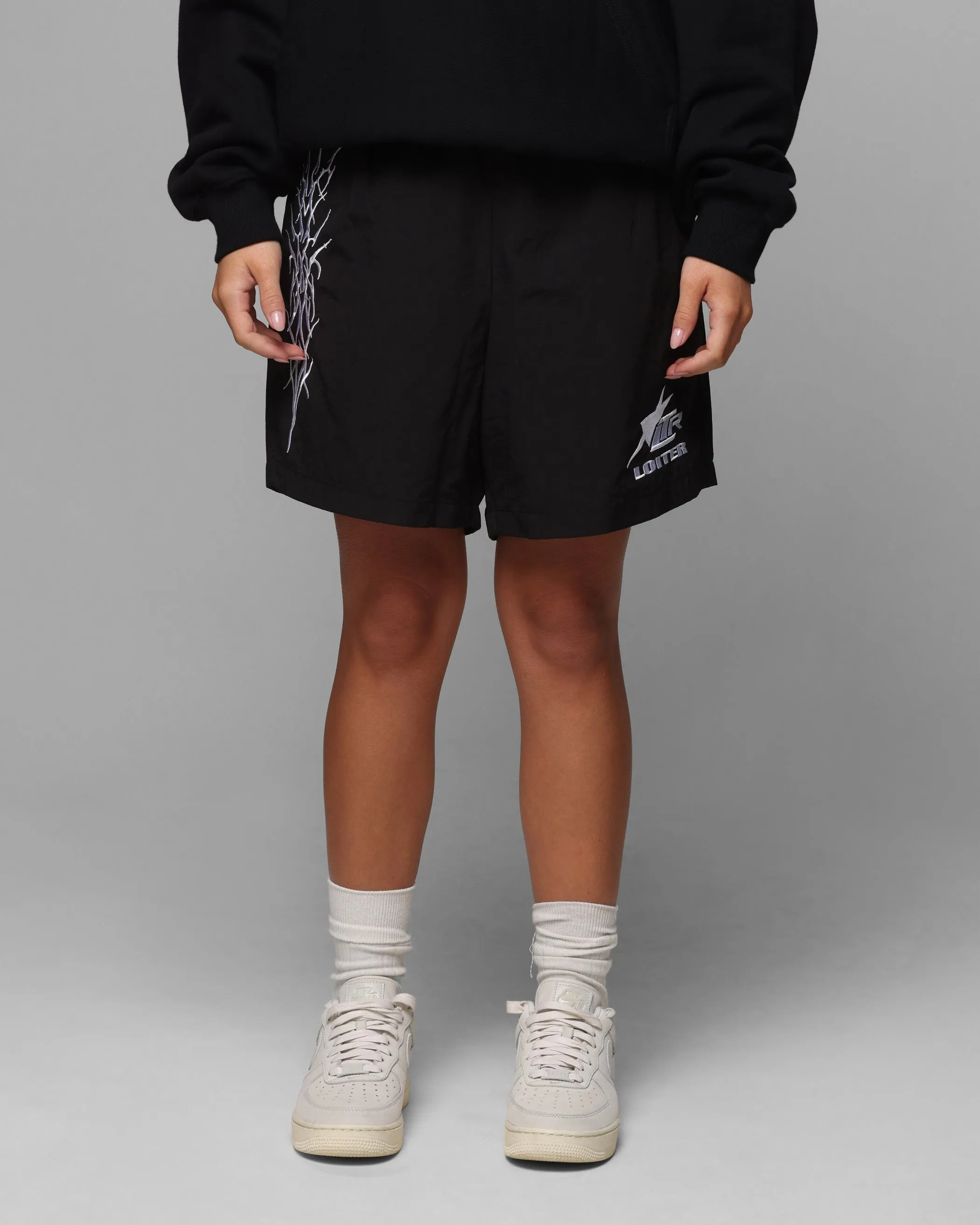 Loiter Cyber Beach Shorts Black