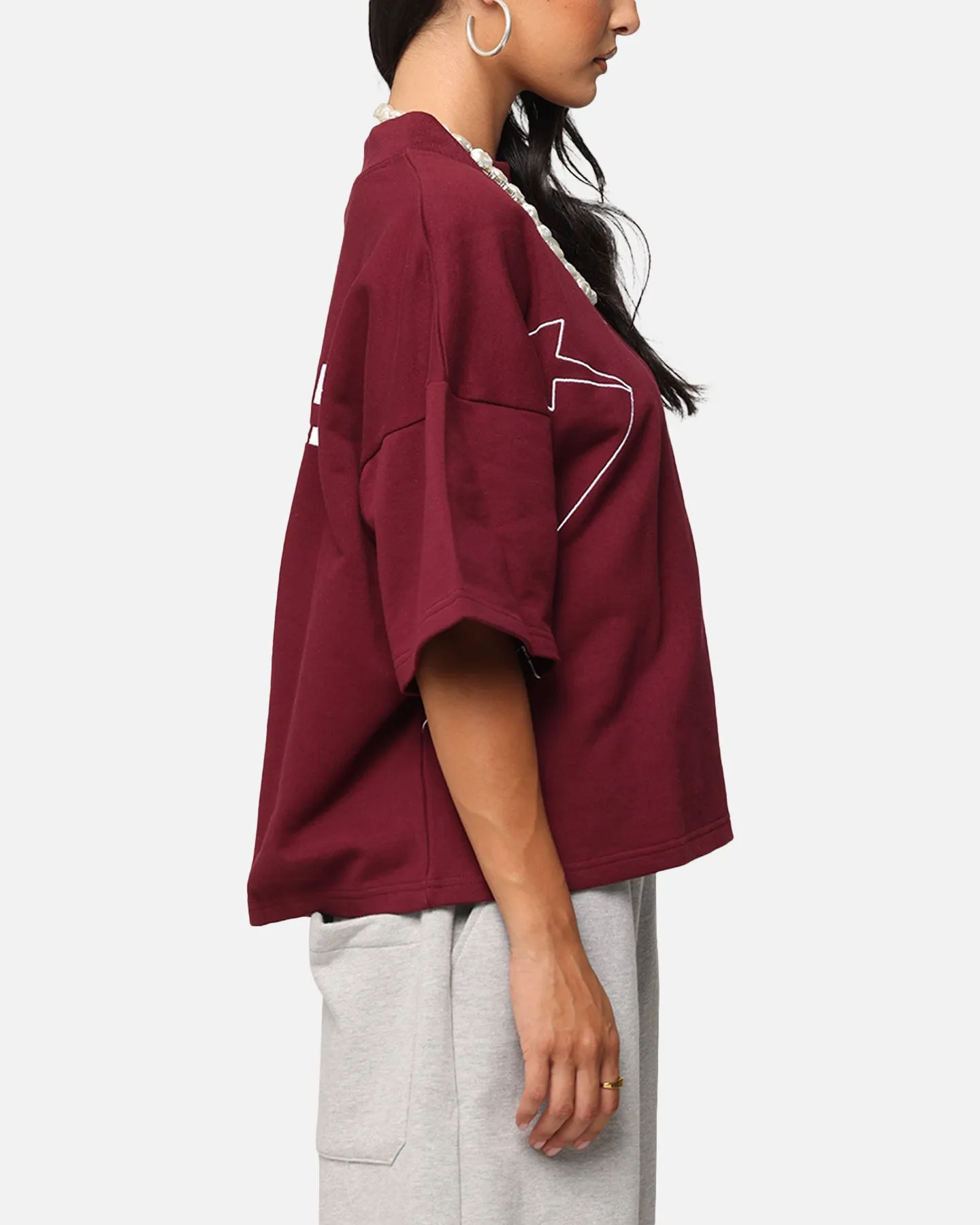 Loiter Dark Performance T-Shirt Burgandy