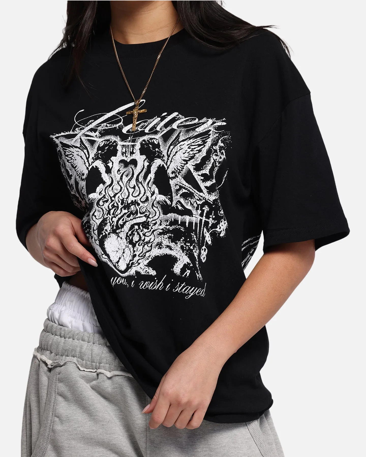 Loiter Earth Angel T-Shirt Black
