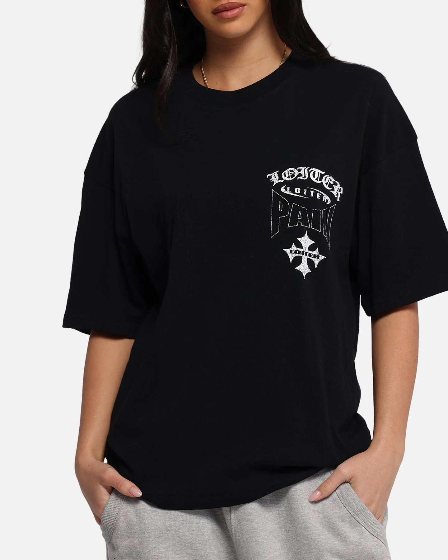 Loiter Inner Pain T-Shirt Black