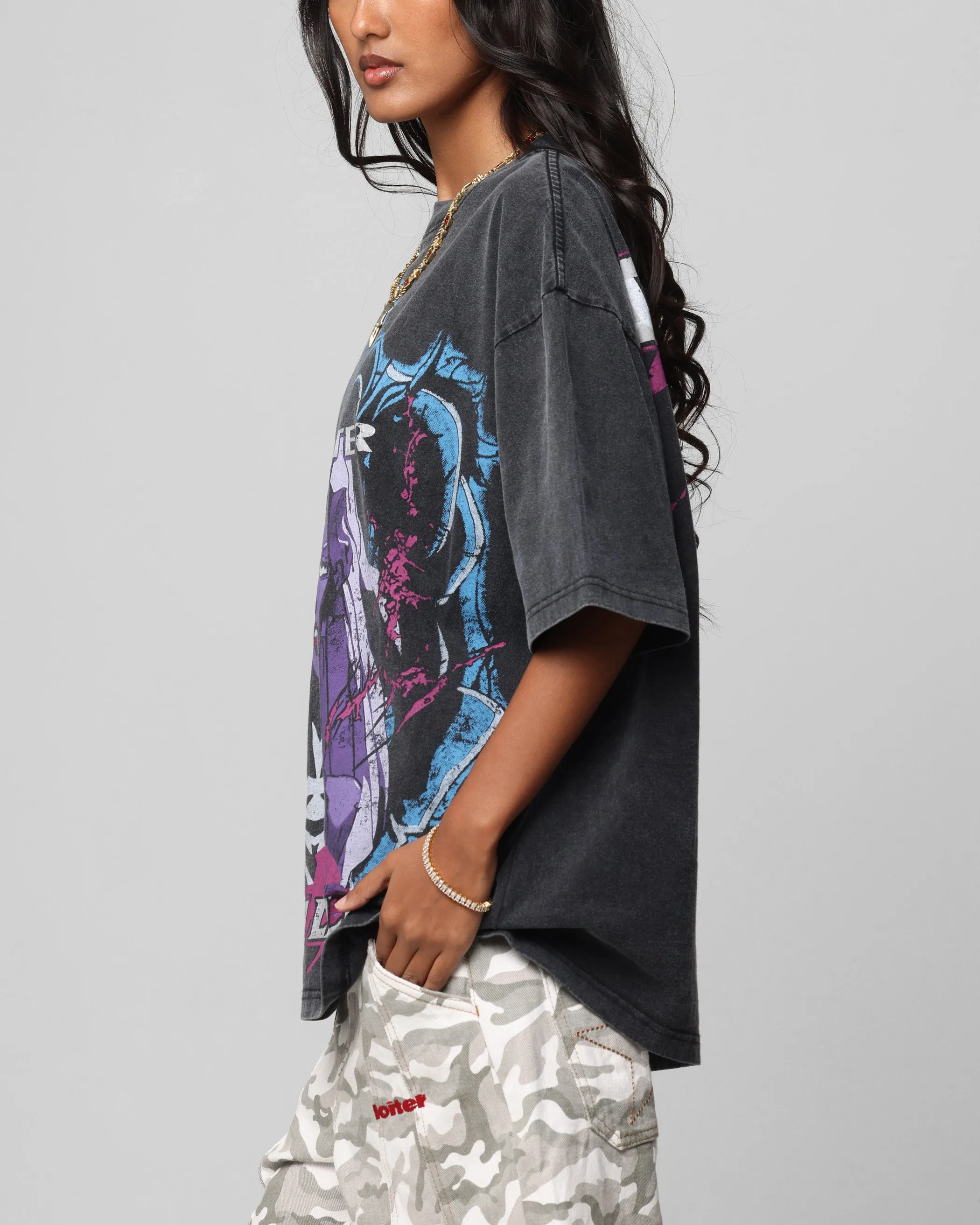Loiter Midnight Widow Vintage T-Shirt Washed Black