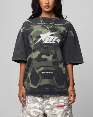 Loiter Motocross Vintage T-Shirt Vintage Black