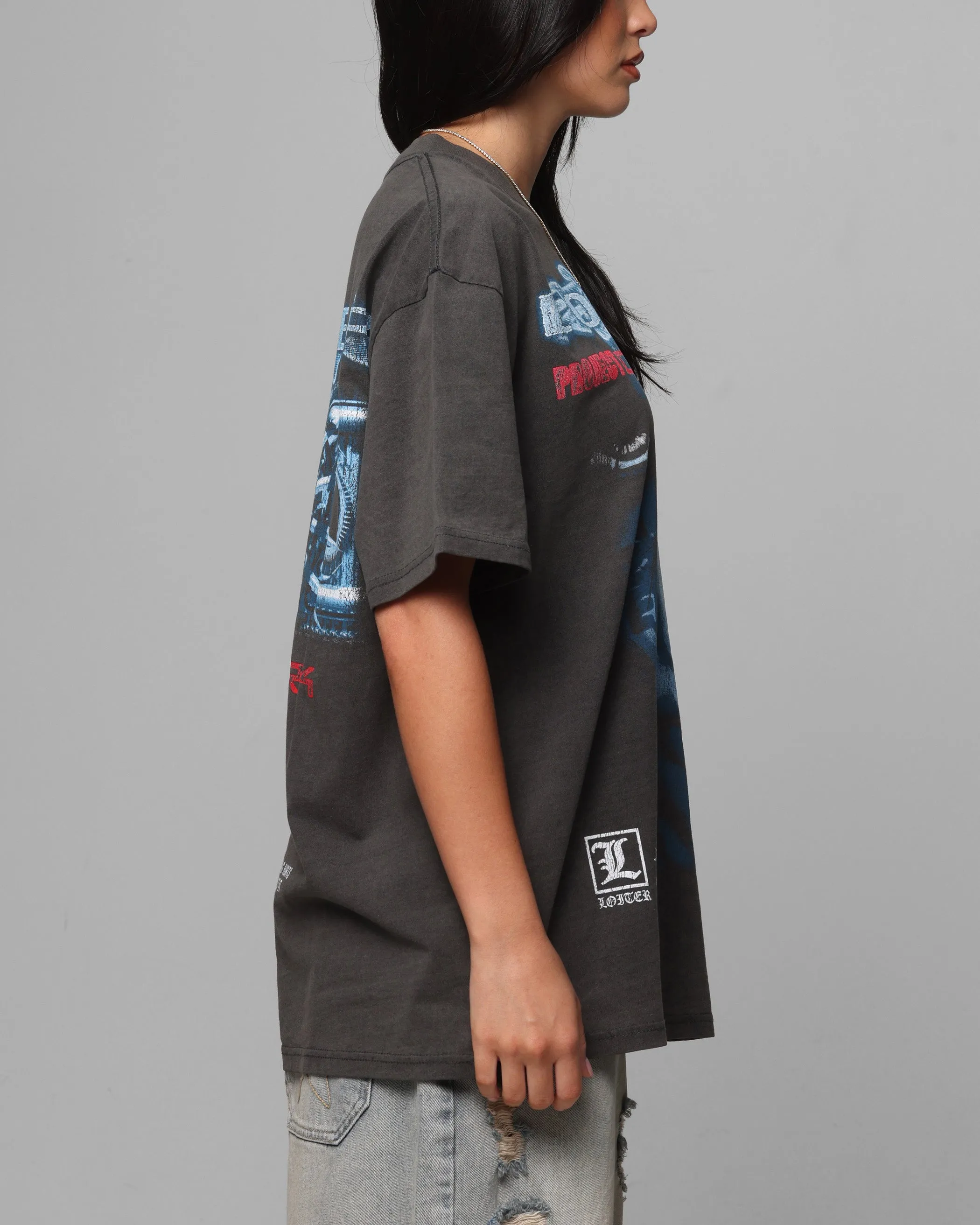 Loiter Project Dark Vintage T-Shirt Black Wash