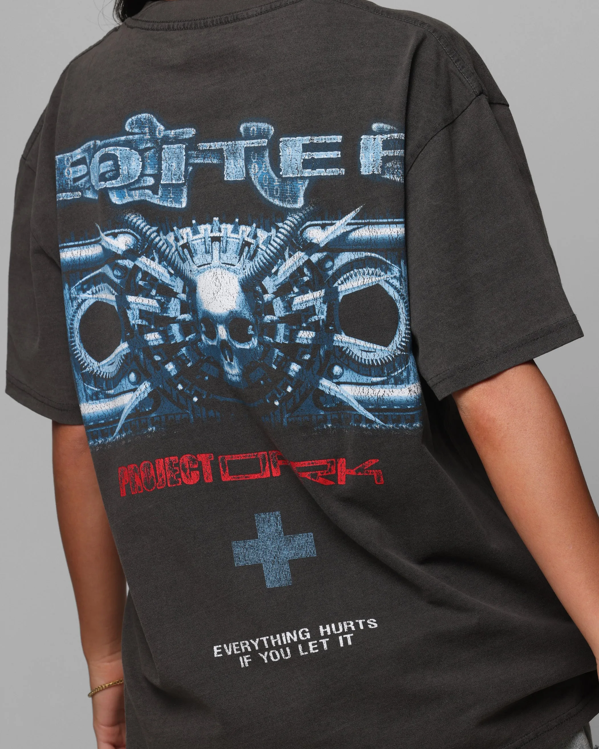 Loiter Project Dark Vintage T-Shirt Black Wash