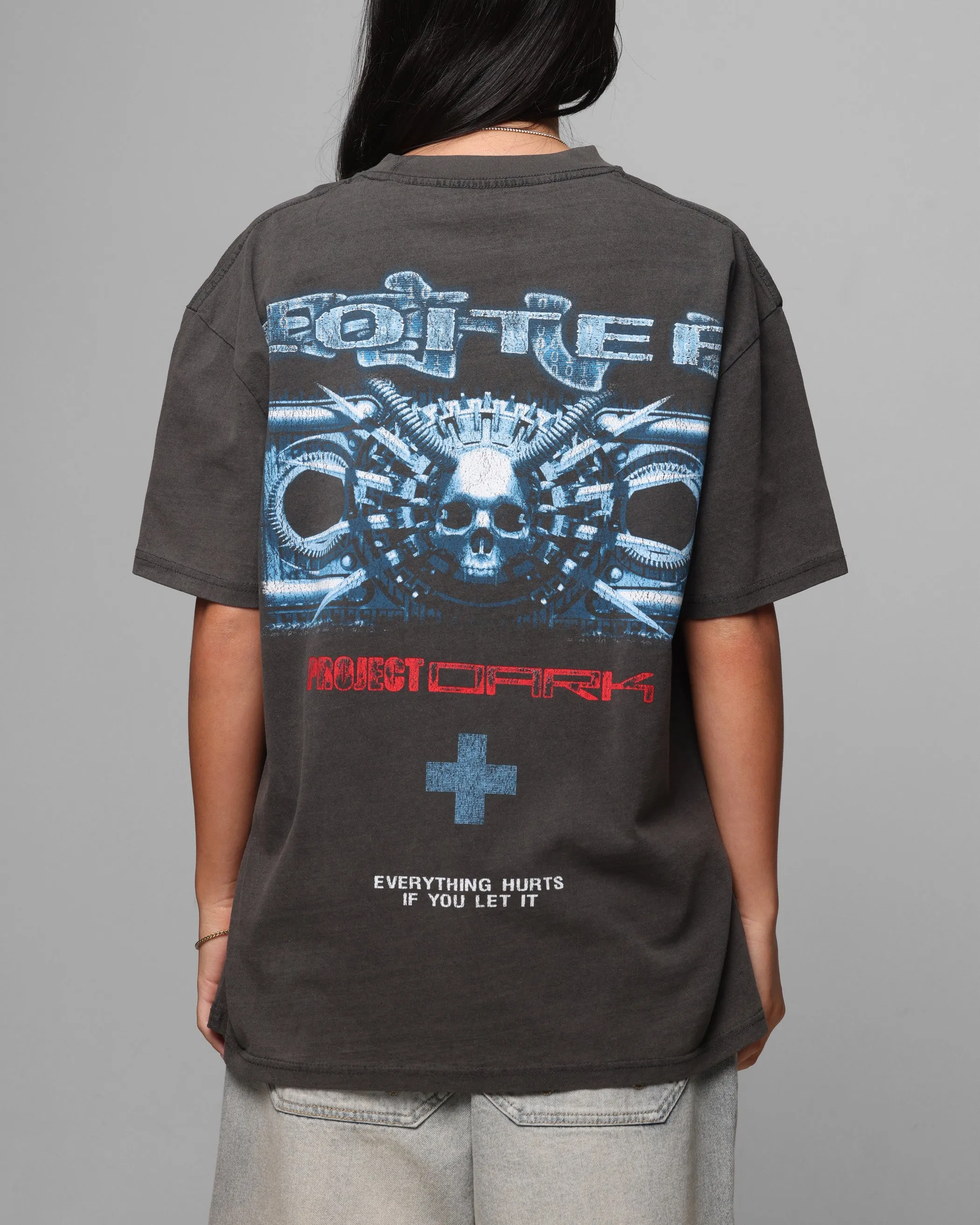 Loiter Project Dark Vintage T-Shirt Black Wash